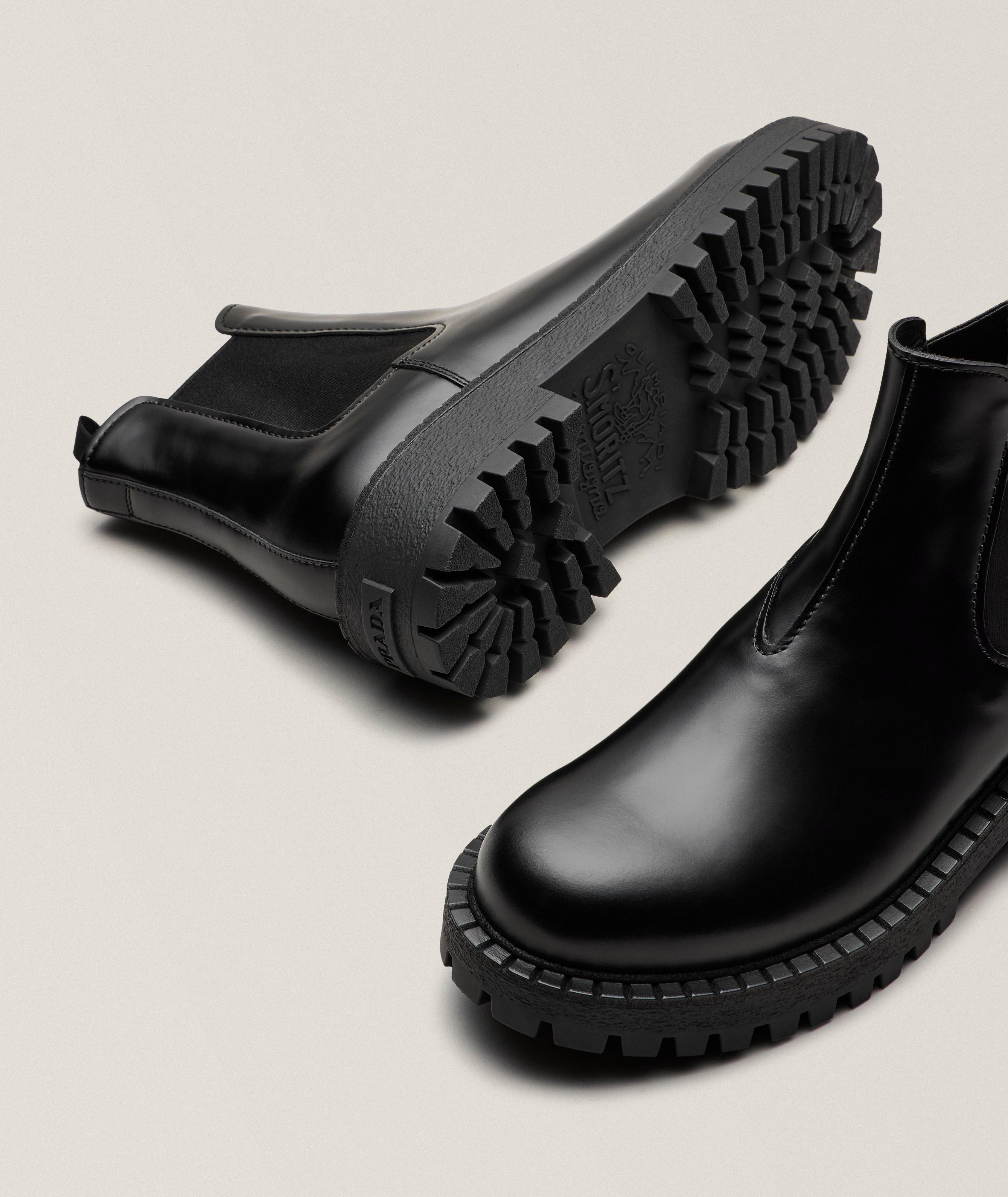 Leather Lug Chelsea Boots image 3