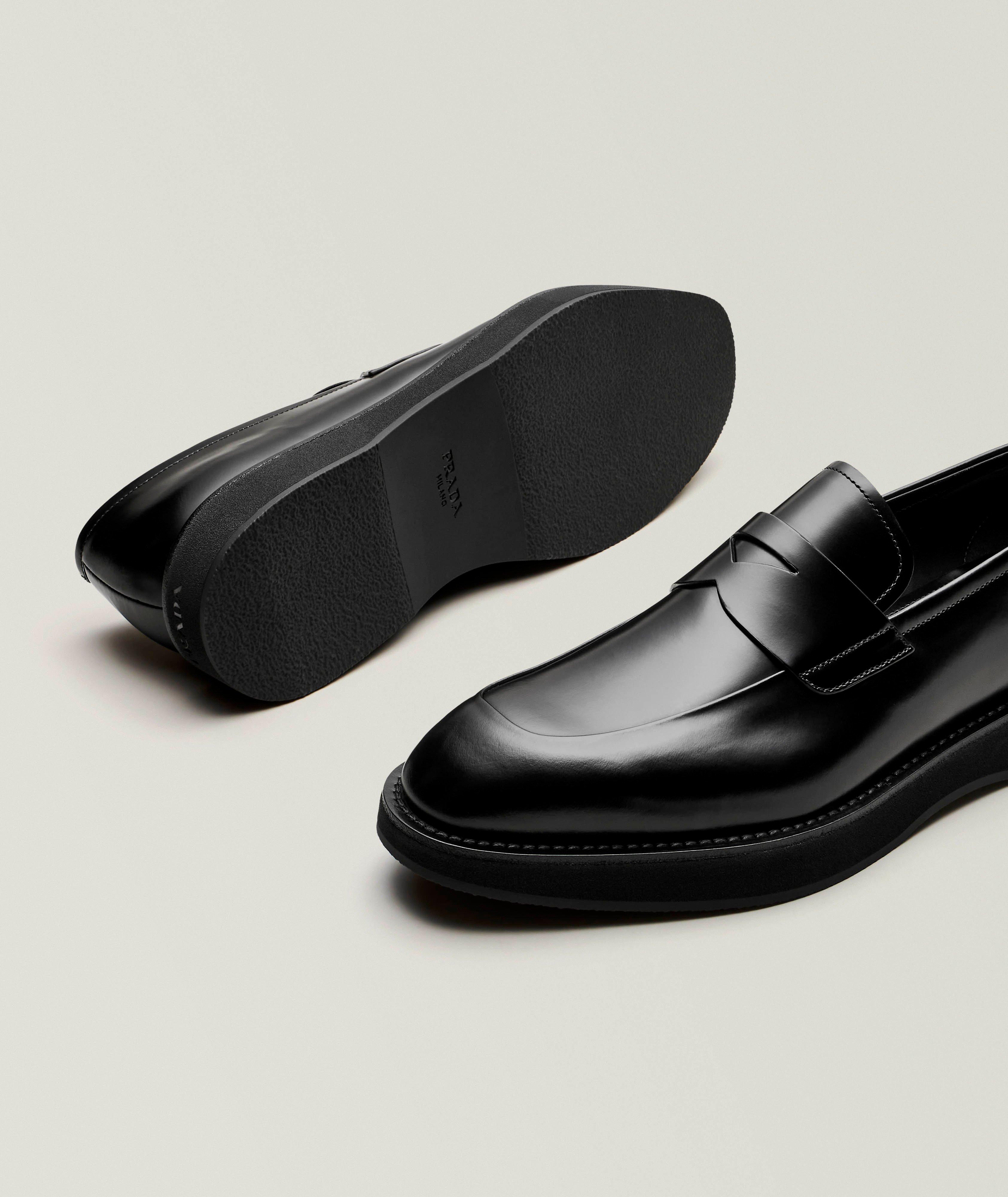 Mocassins à mors en cuir avec semelle compensée image 3