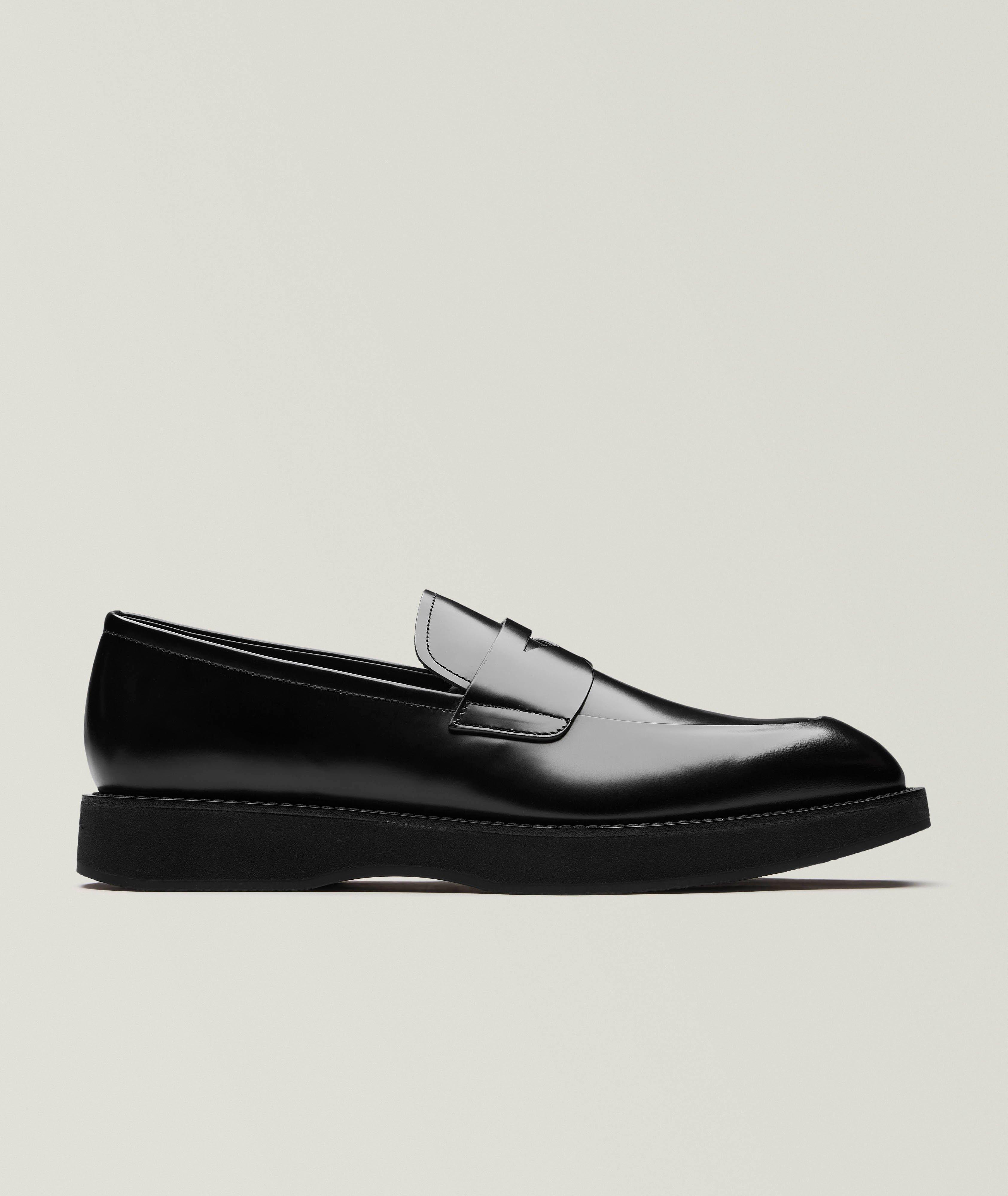 Mocassins à mors en cuir avec semelle compensée image 0