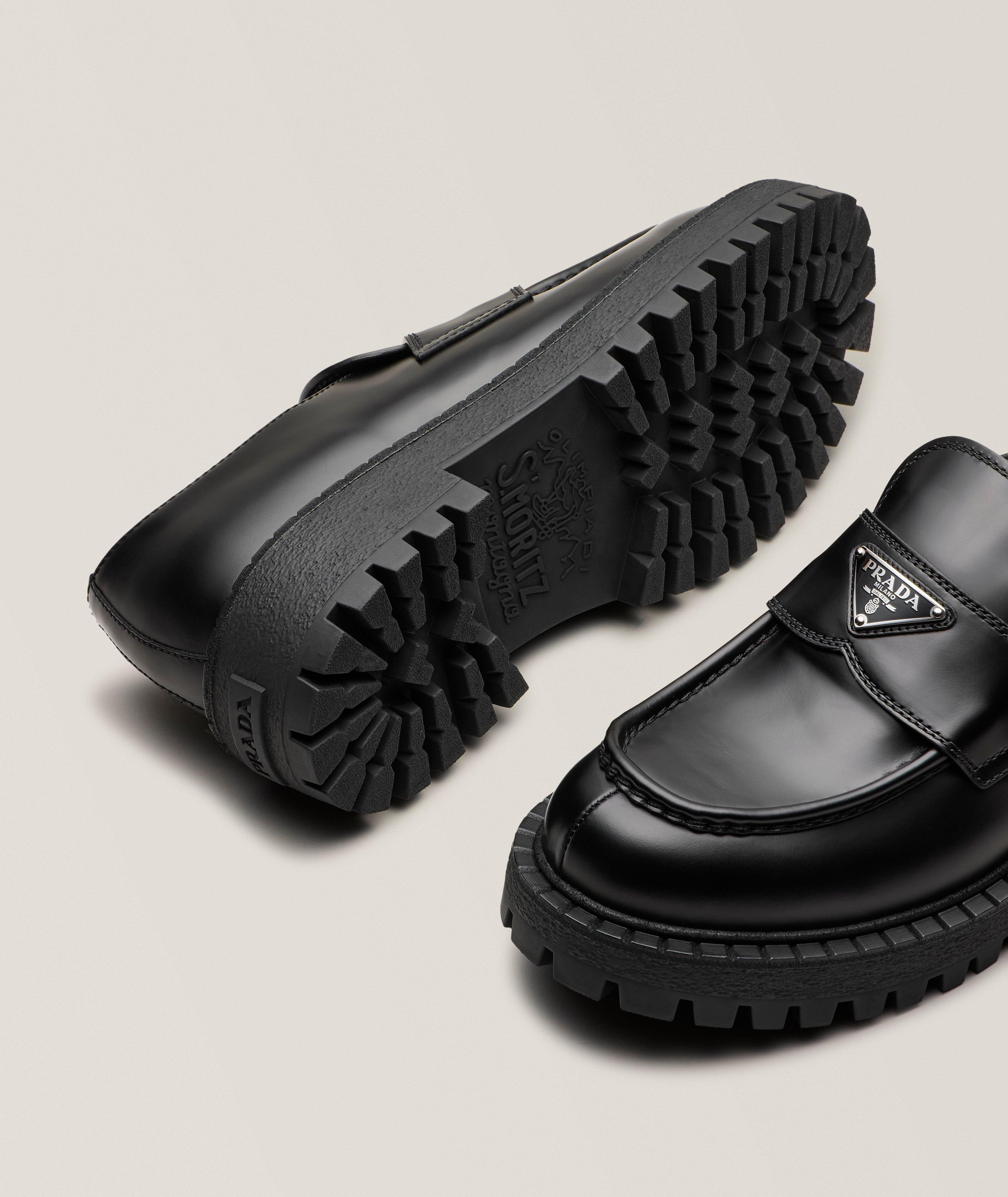 Leather Lug Penny Loafers image 3