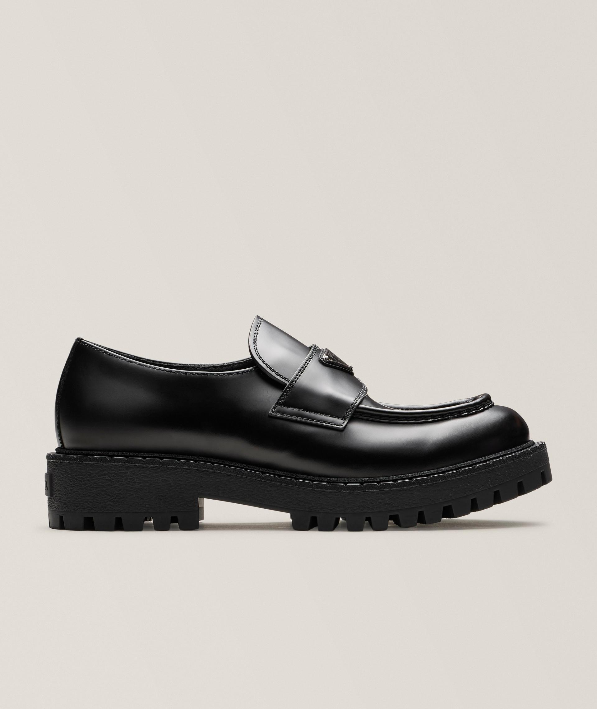 Leather Lug Penny Loafers image 0