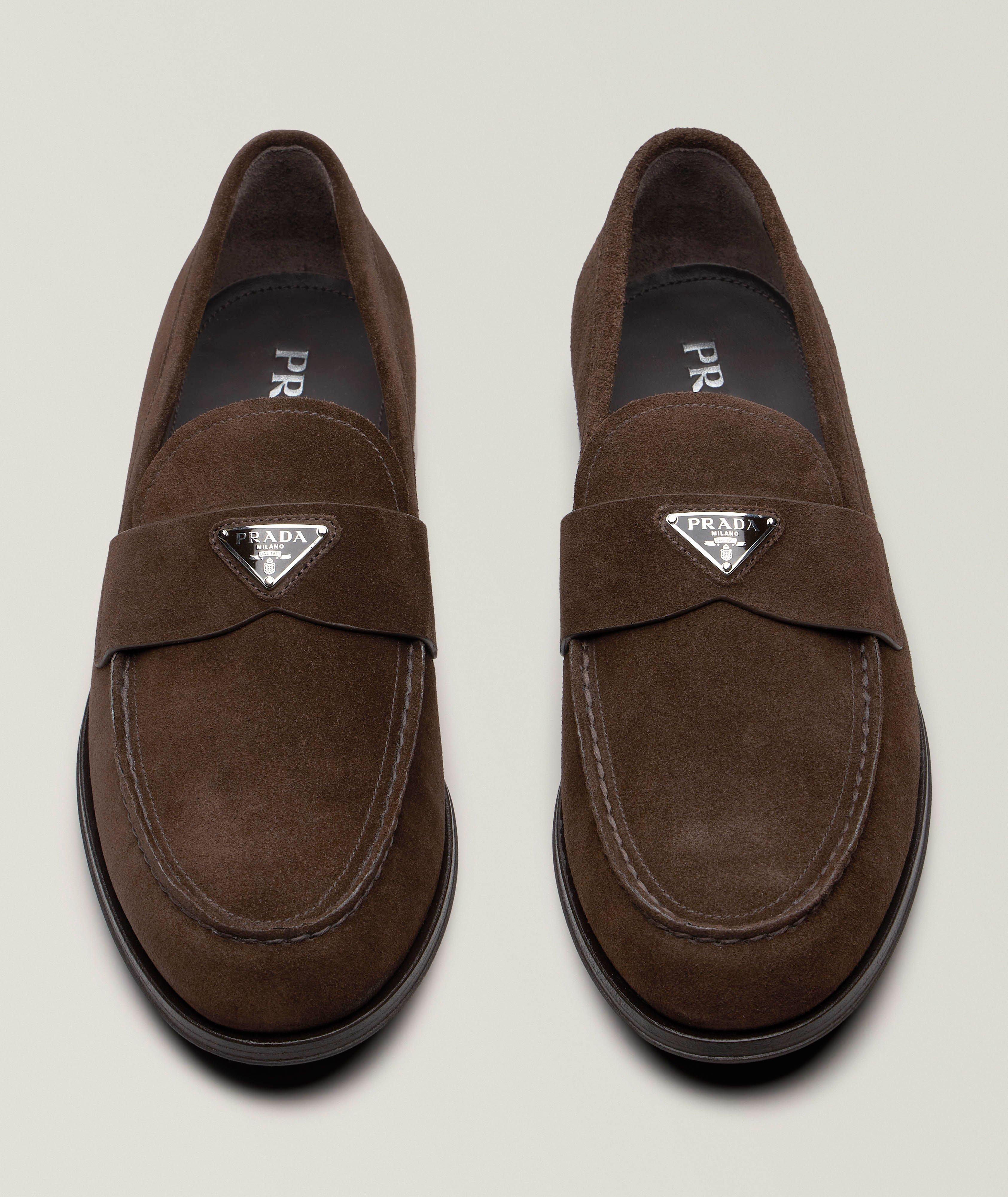 Mocassins en suède avec logo image 1