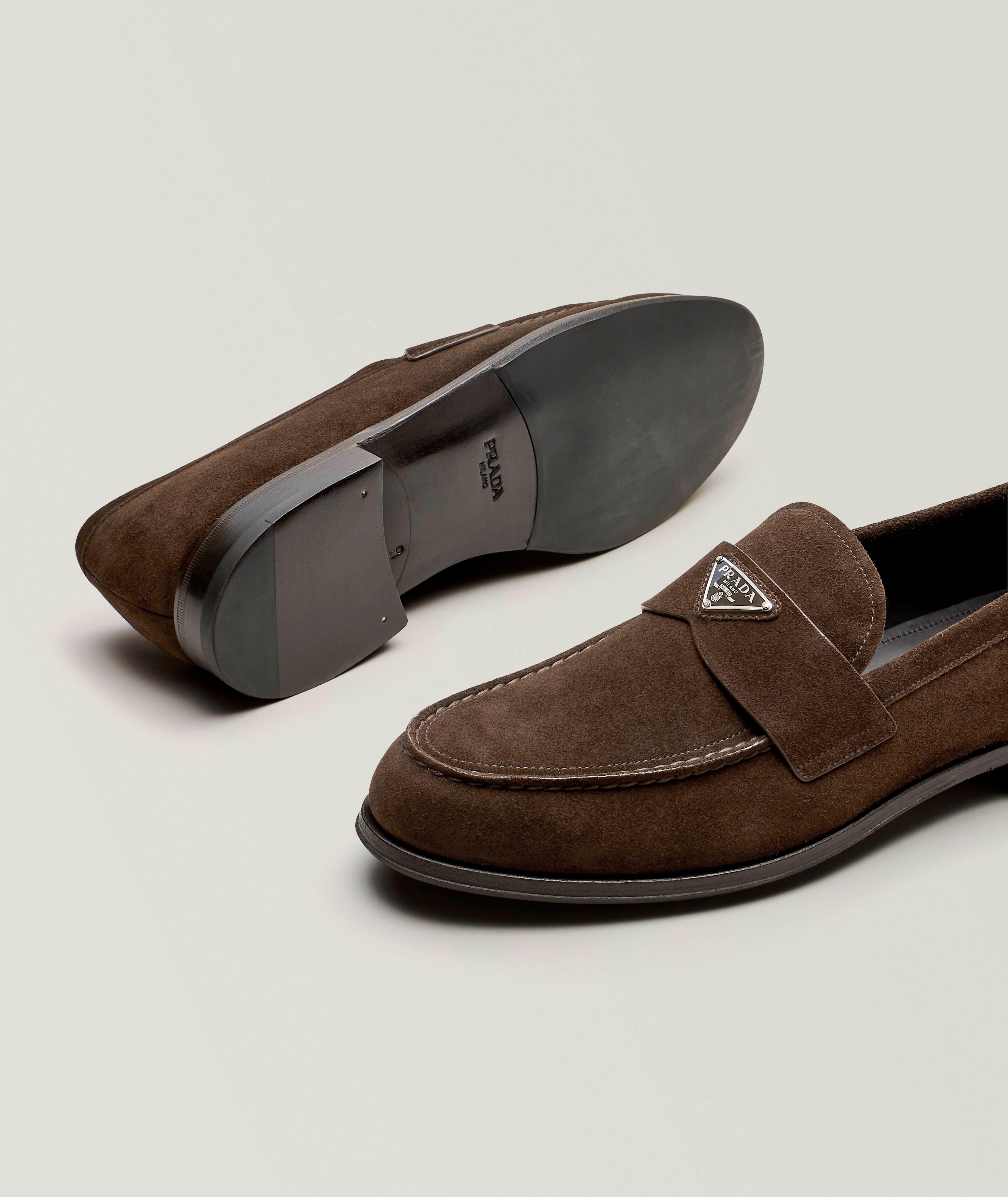 Mocassins en suède avec logo image 3