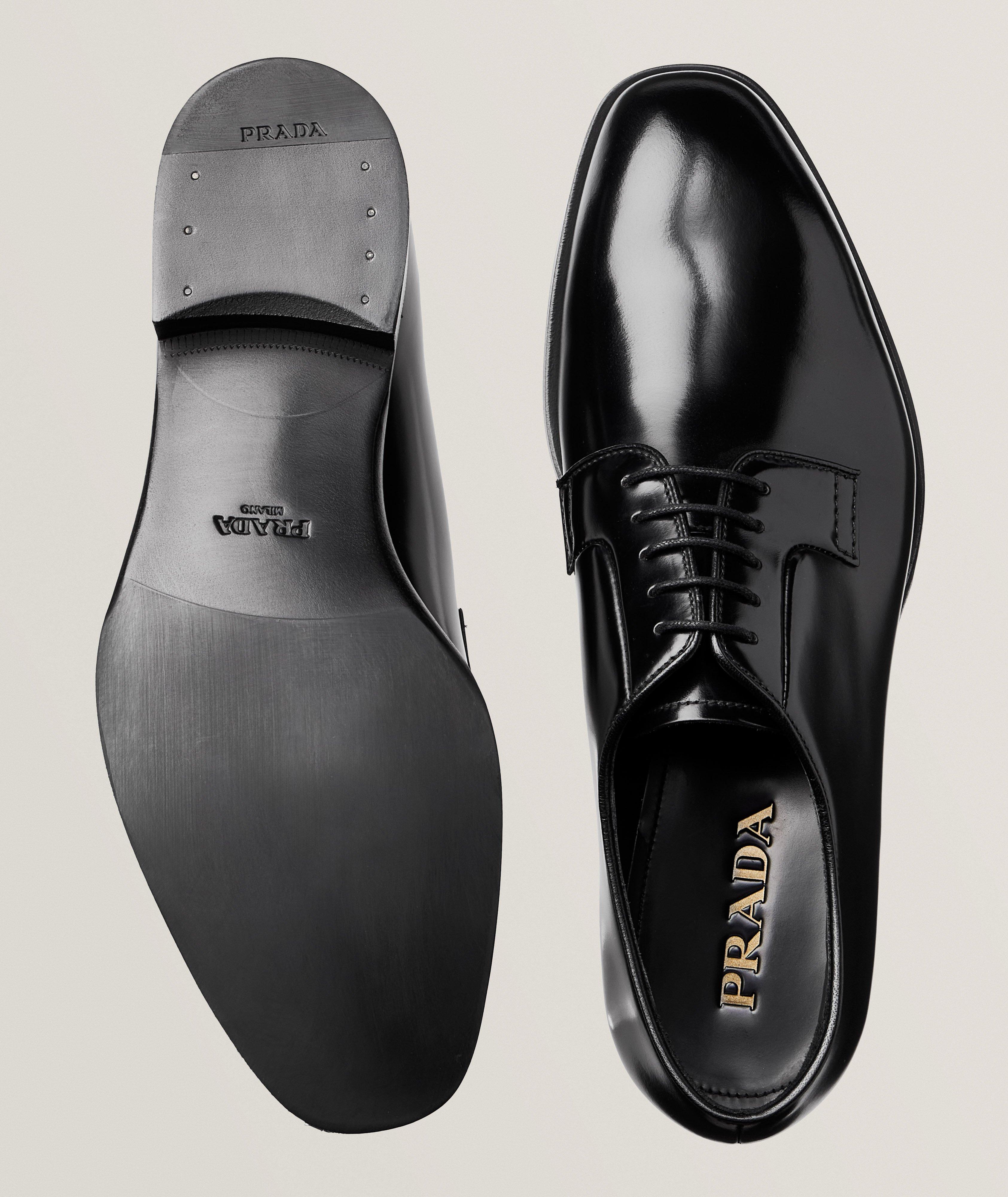 Brushed Spazzolato Leather Derbies  image 2