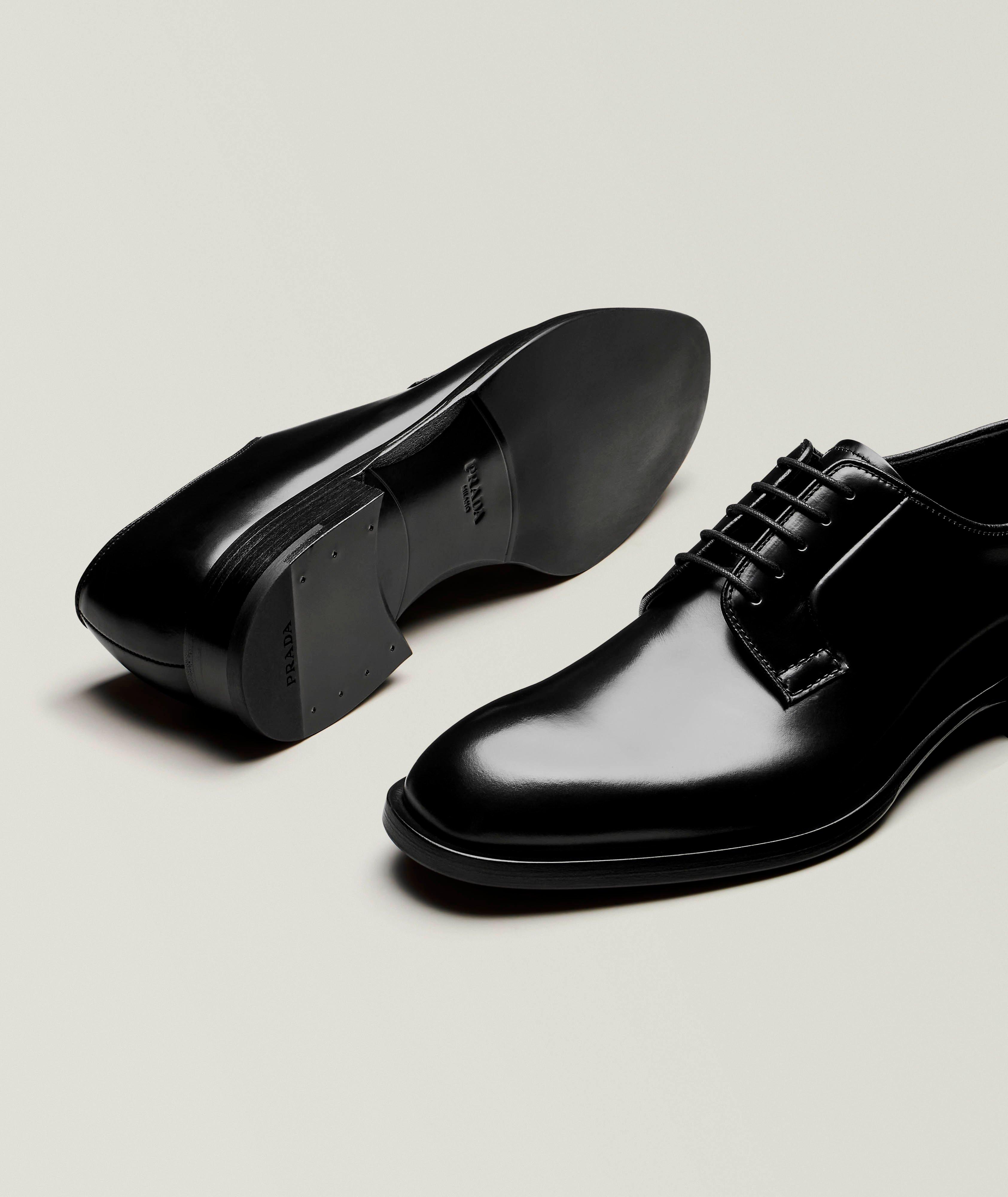 Brushed Spazzolato Leather Derbies  image 3