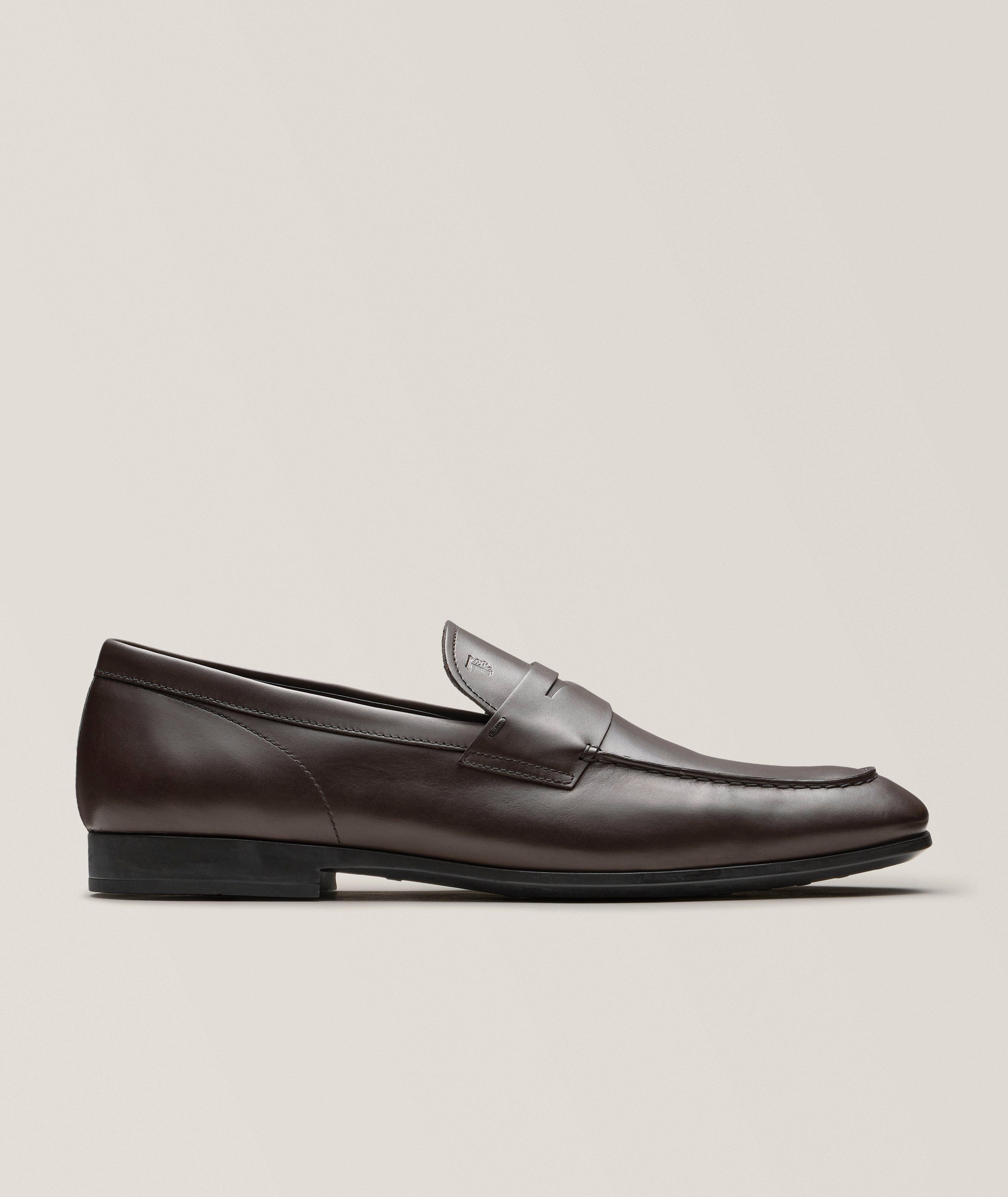 Leather Penny Loafers image 0