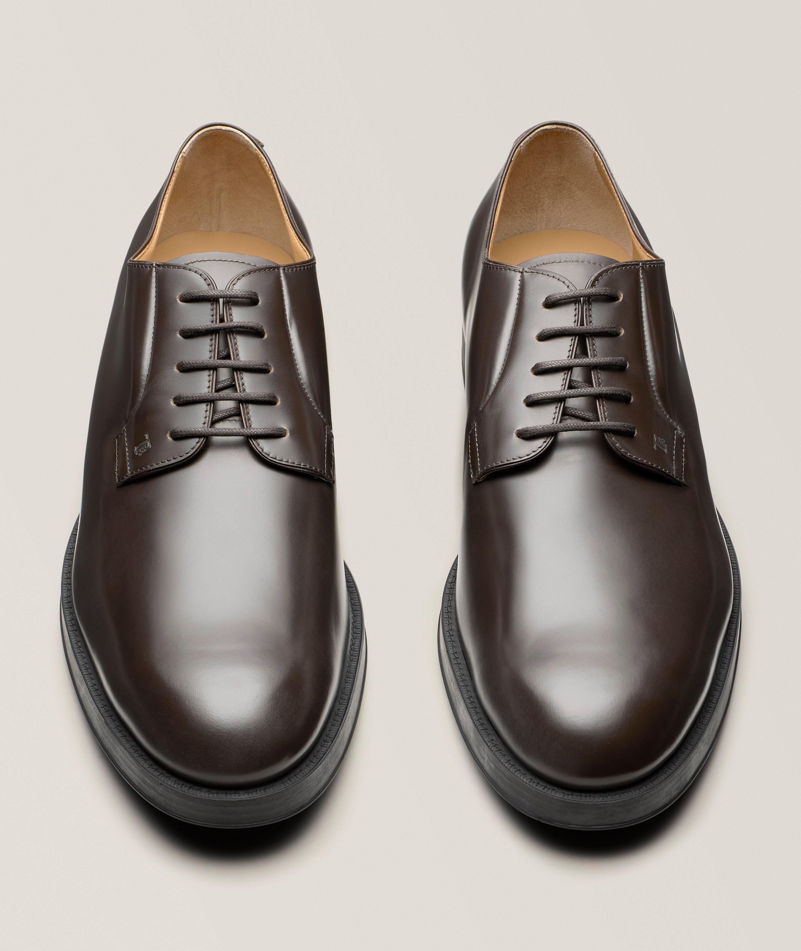 Leather Lace-Up Derbies image 1