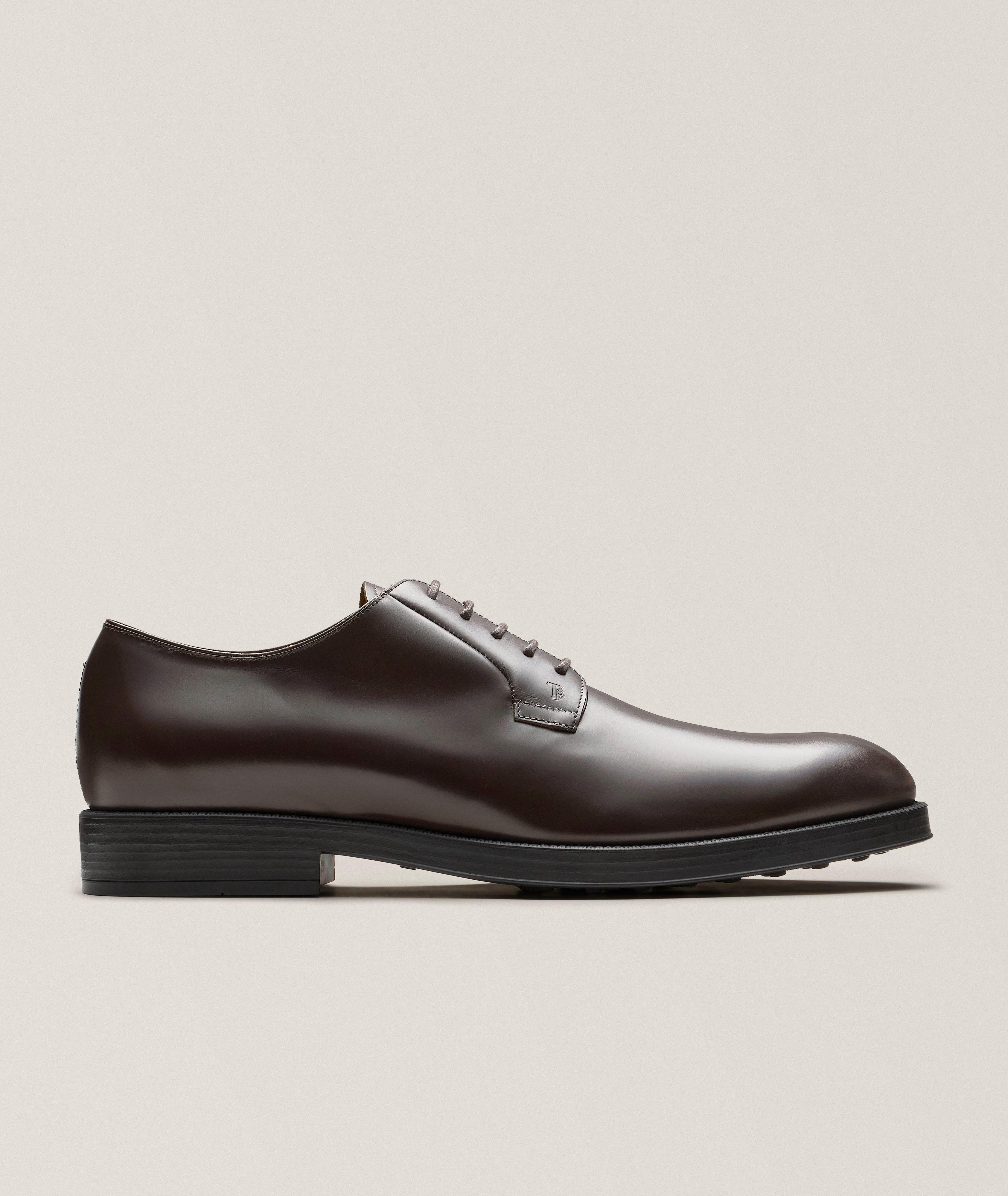 Leather Lace-Up Derbies image 0