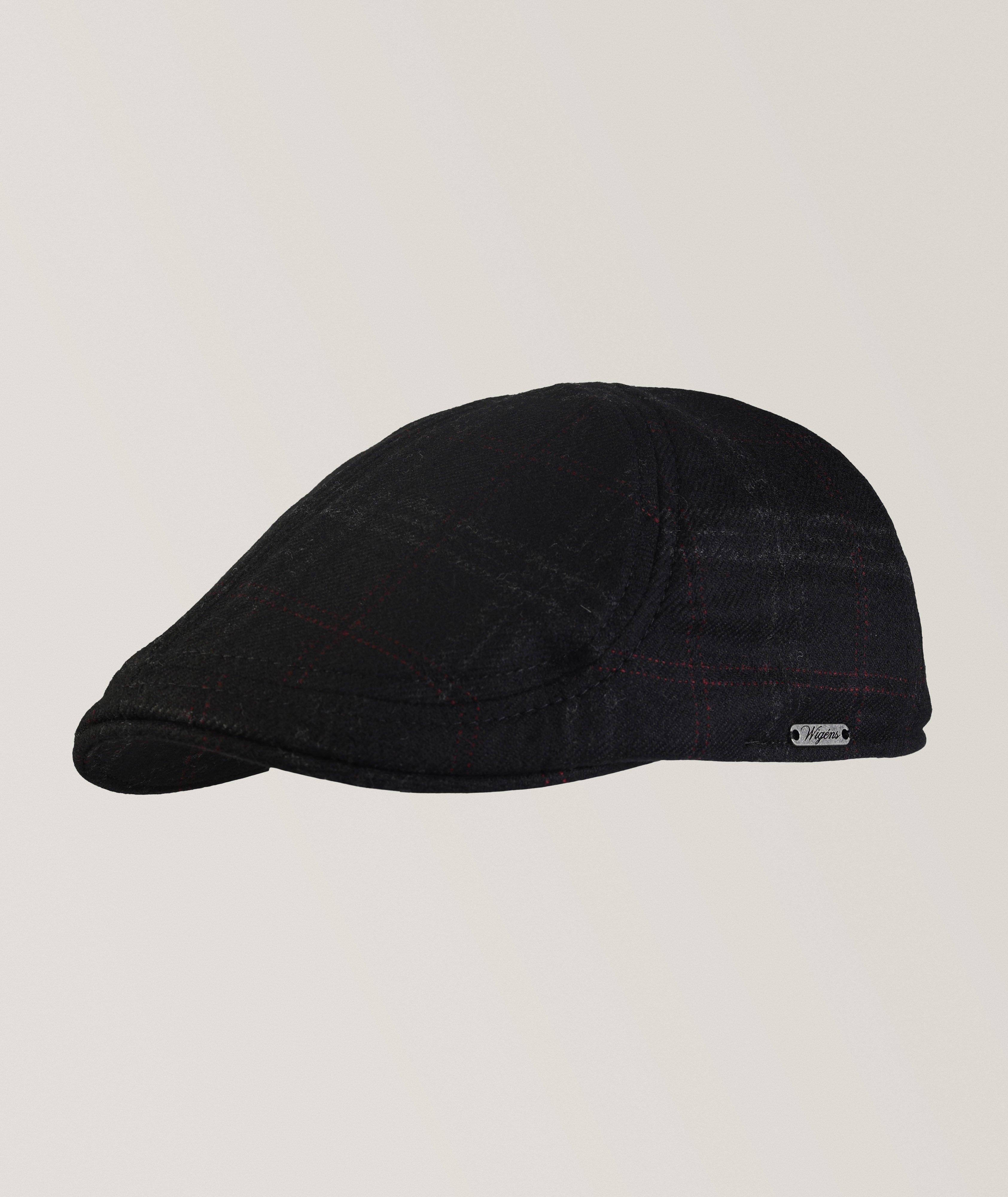 Checked Wool-Blend Pub Cap image 0