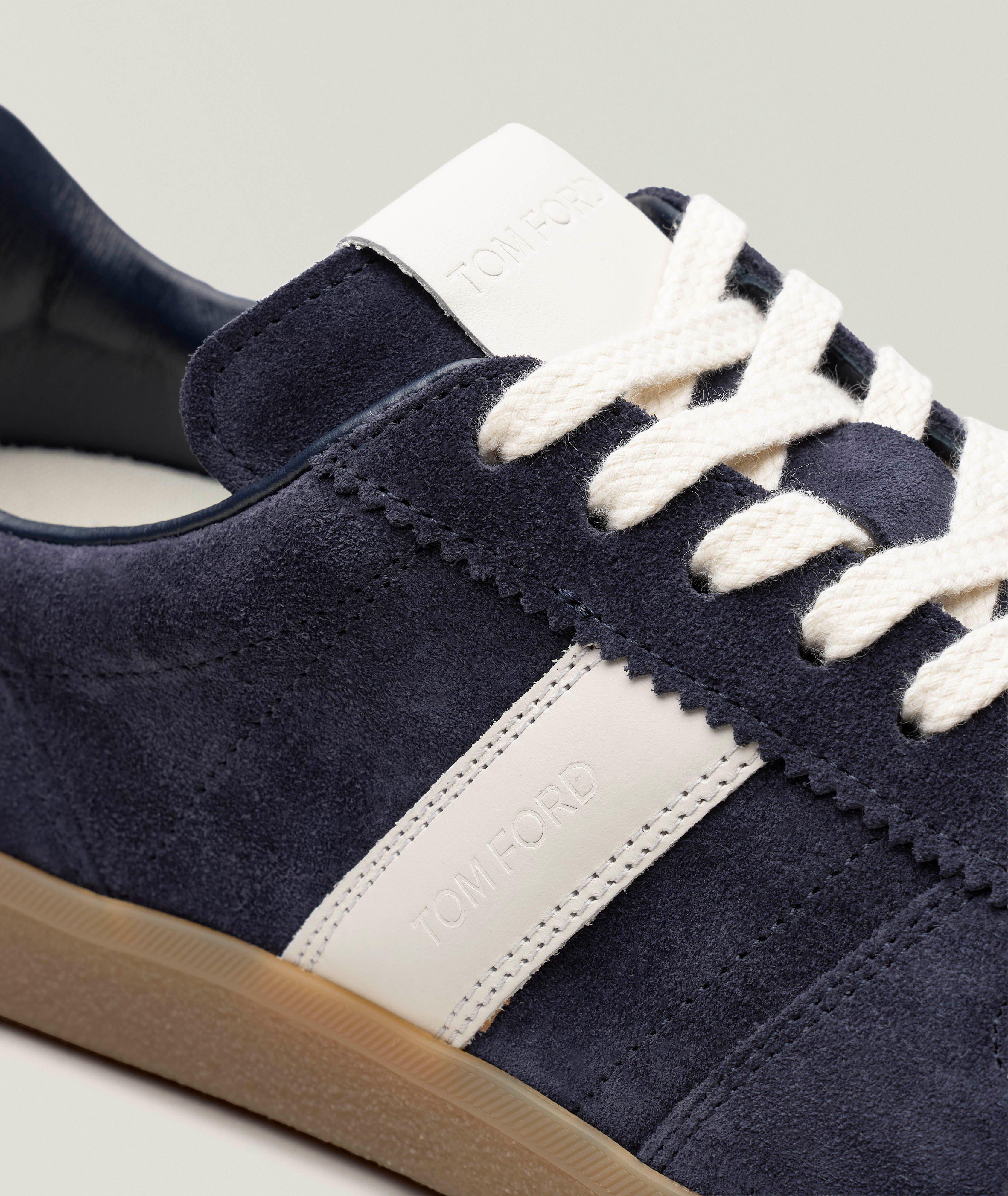 Chaussure sport Archer en suède à détail en T image 2