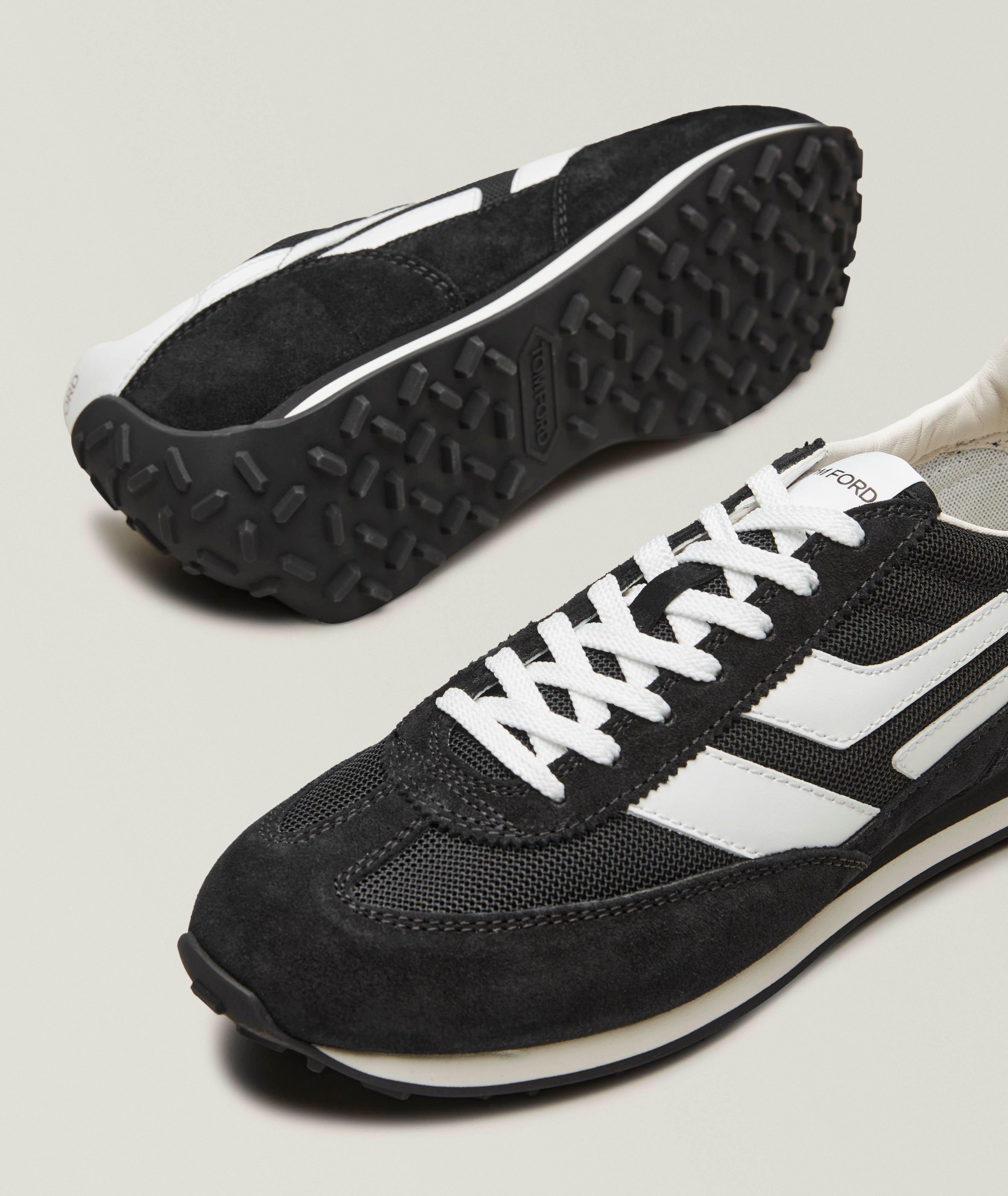 Mick Suede & Mesh Panelled Sneakers image 3