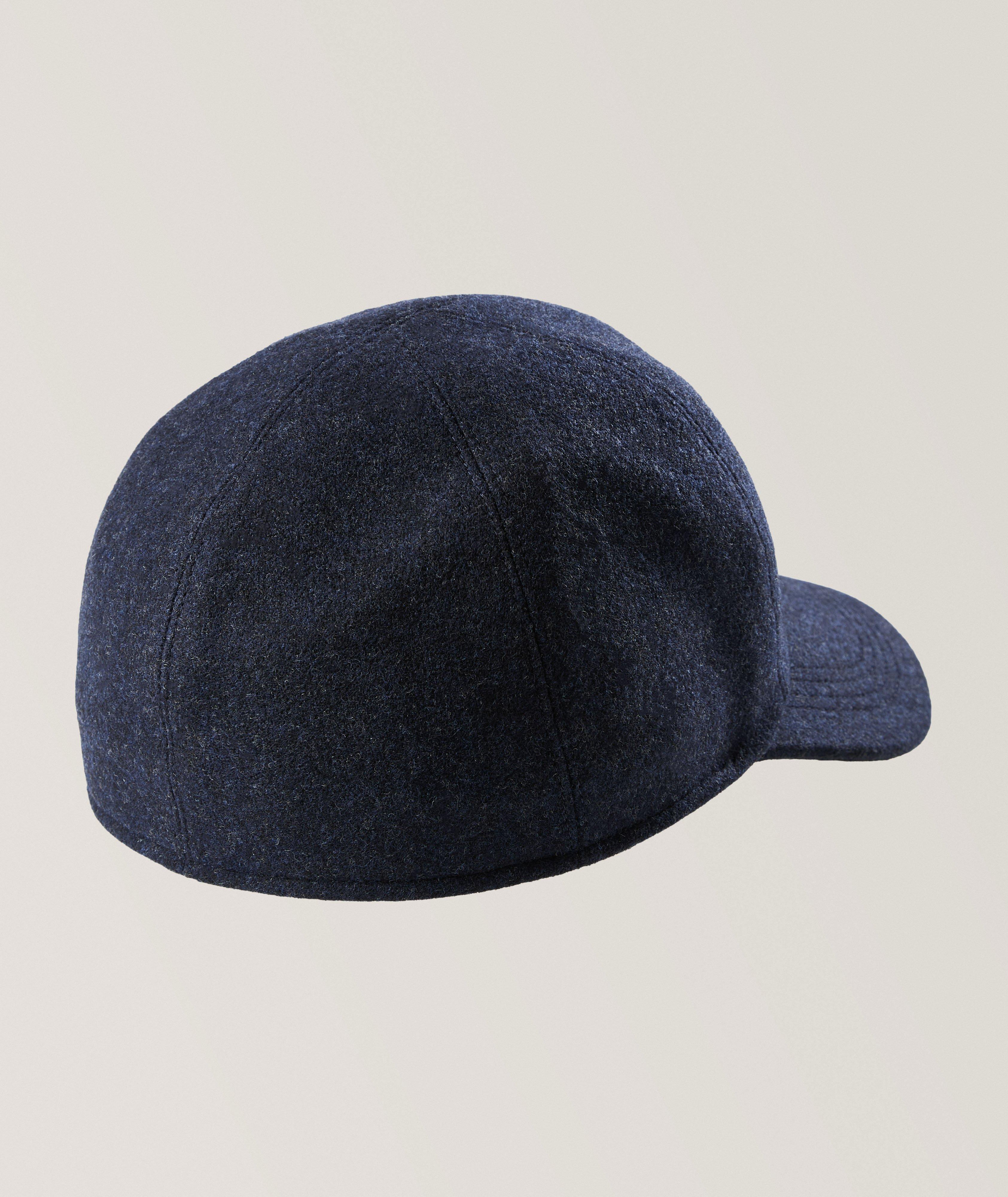 Melton Earflap Wool Baseball Cap image 1