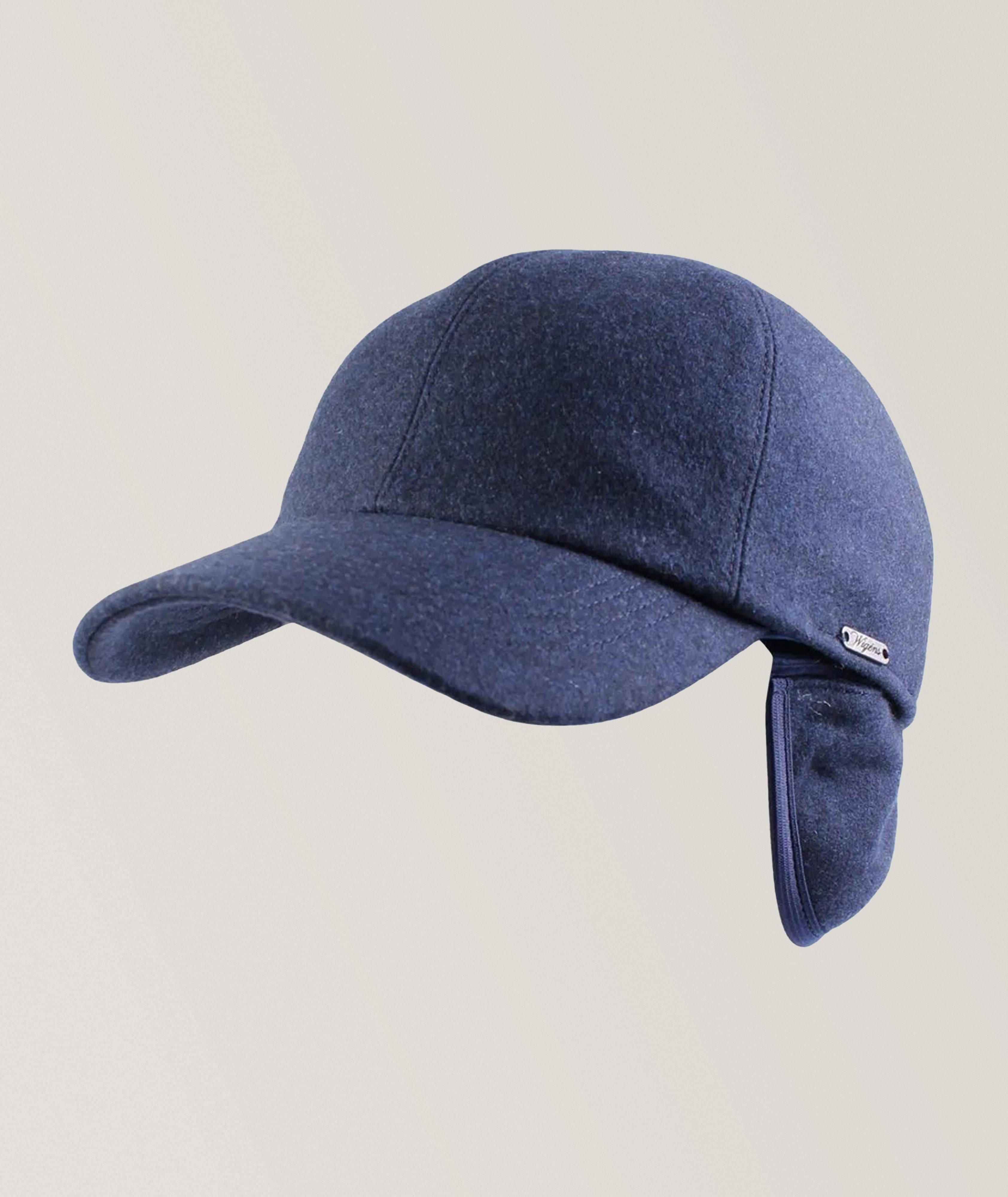 Melton Earflap Wool Baseball Cap image 0