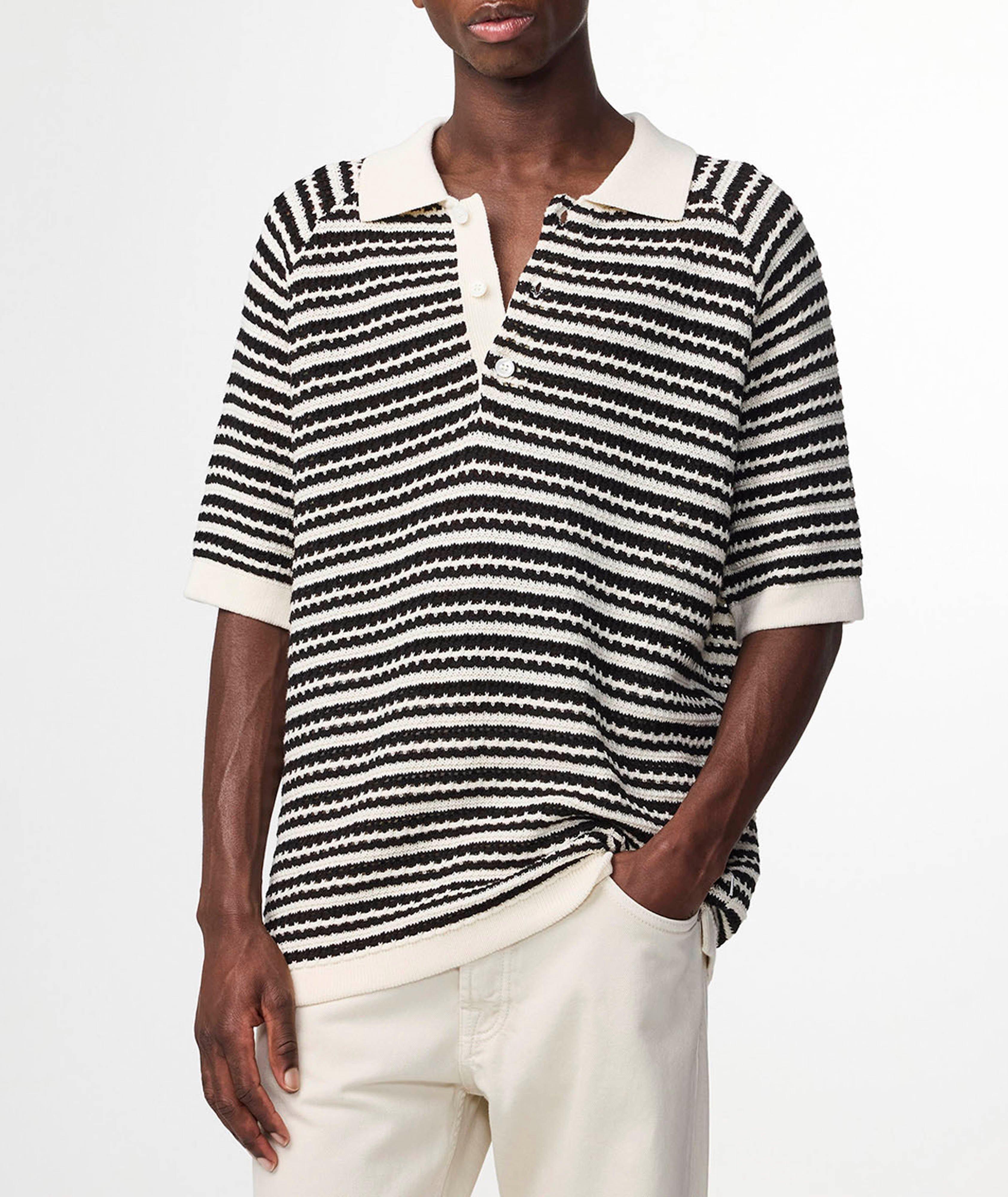 Polo Brett crocheté à rayures image 3