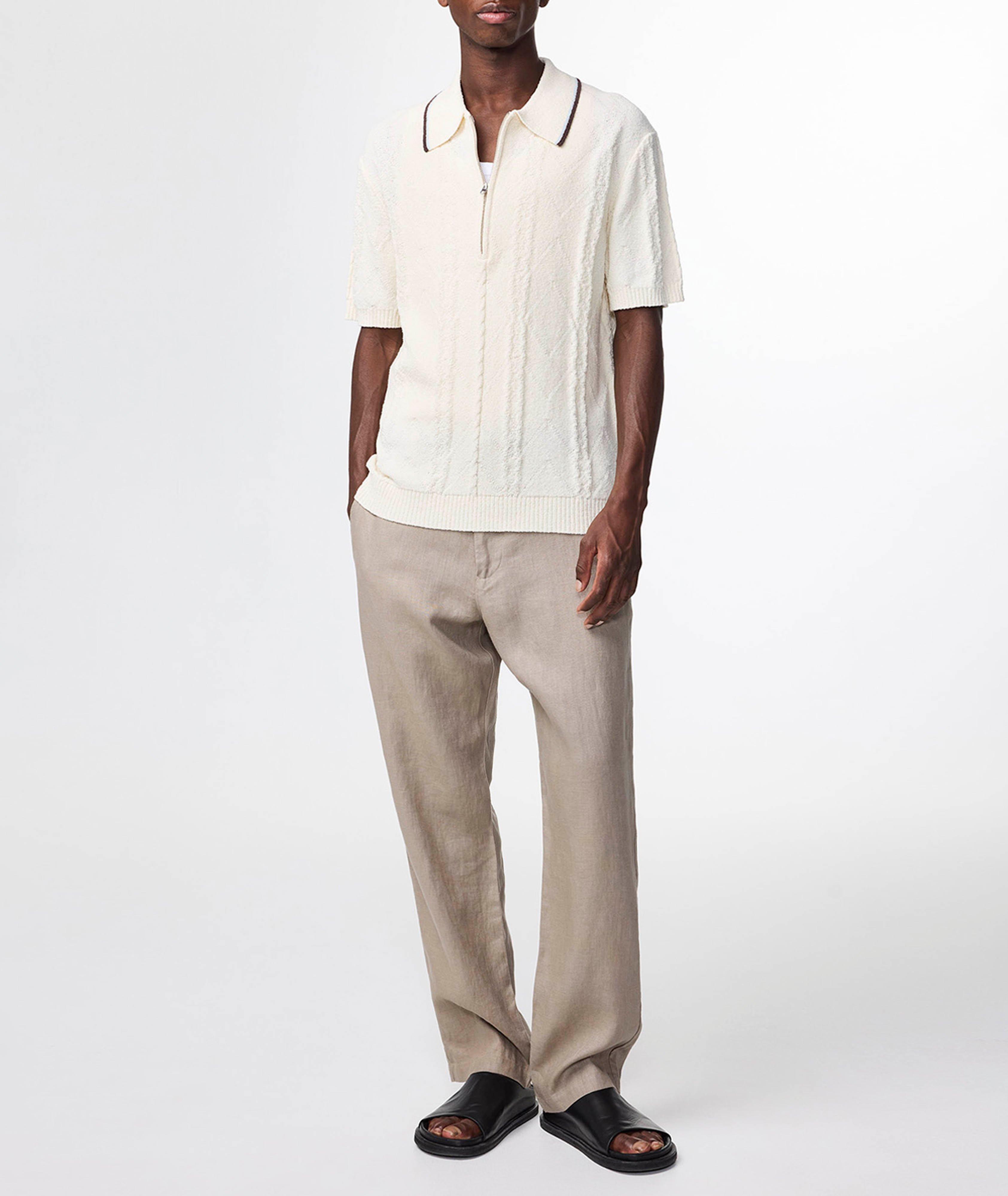 Gustav Argyle Half-Zip Polo  image 1