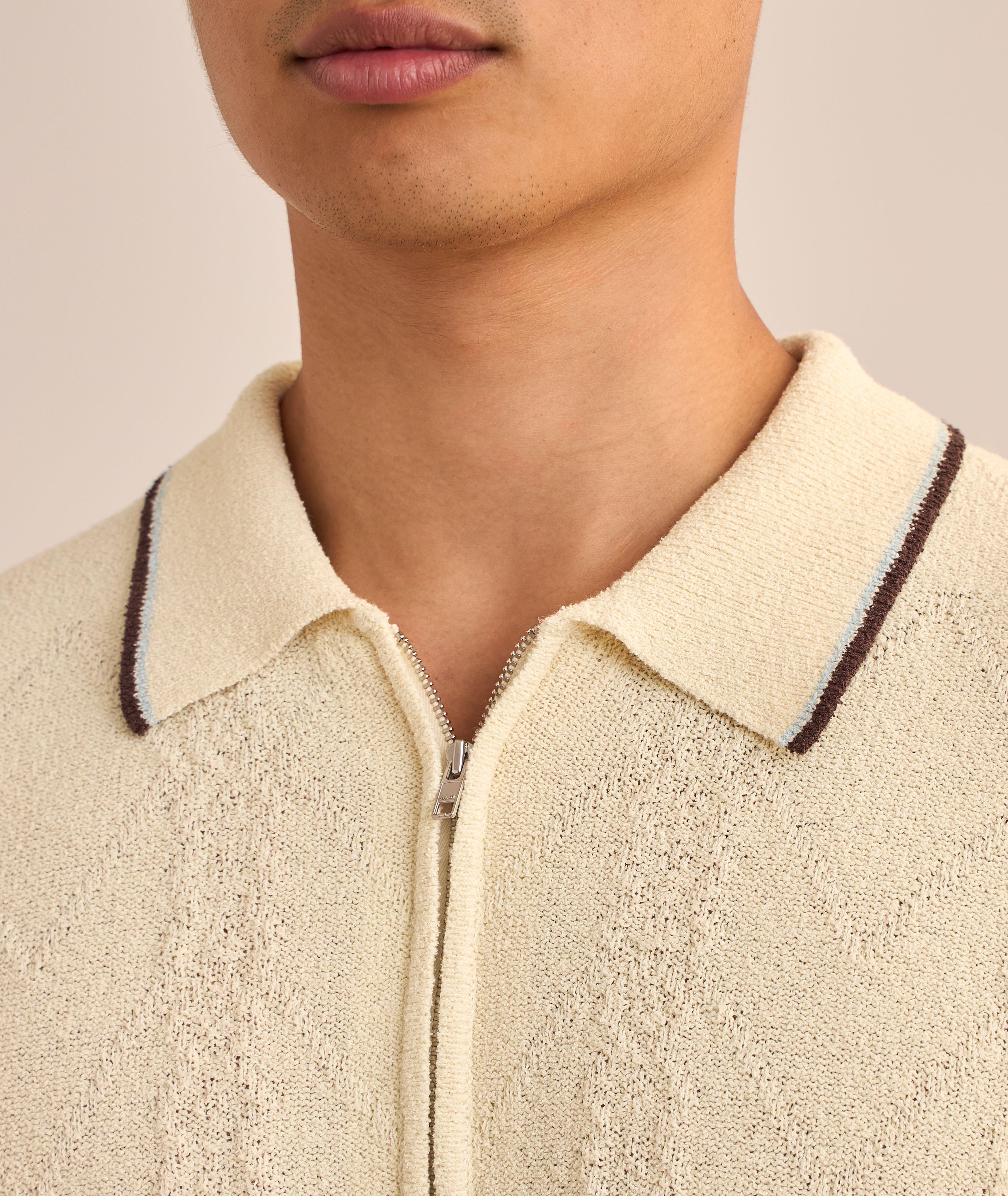 Gustav Argyle Half-Zip Polo  image 2