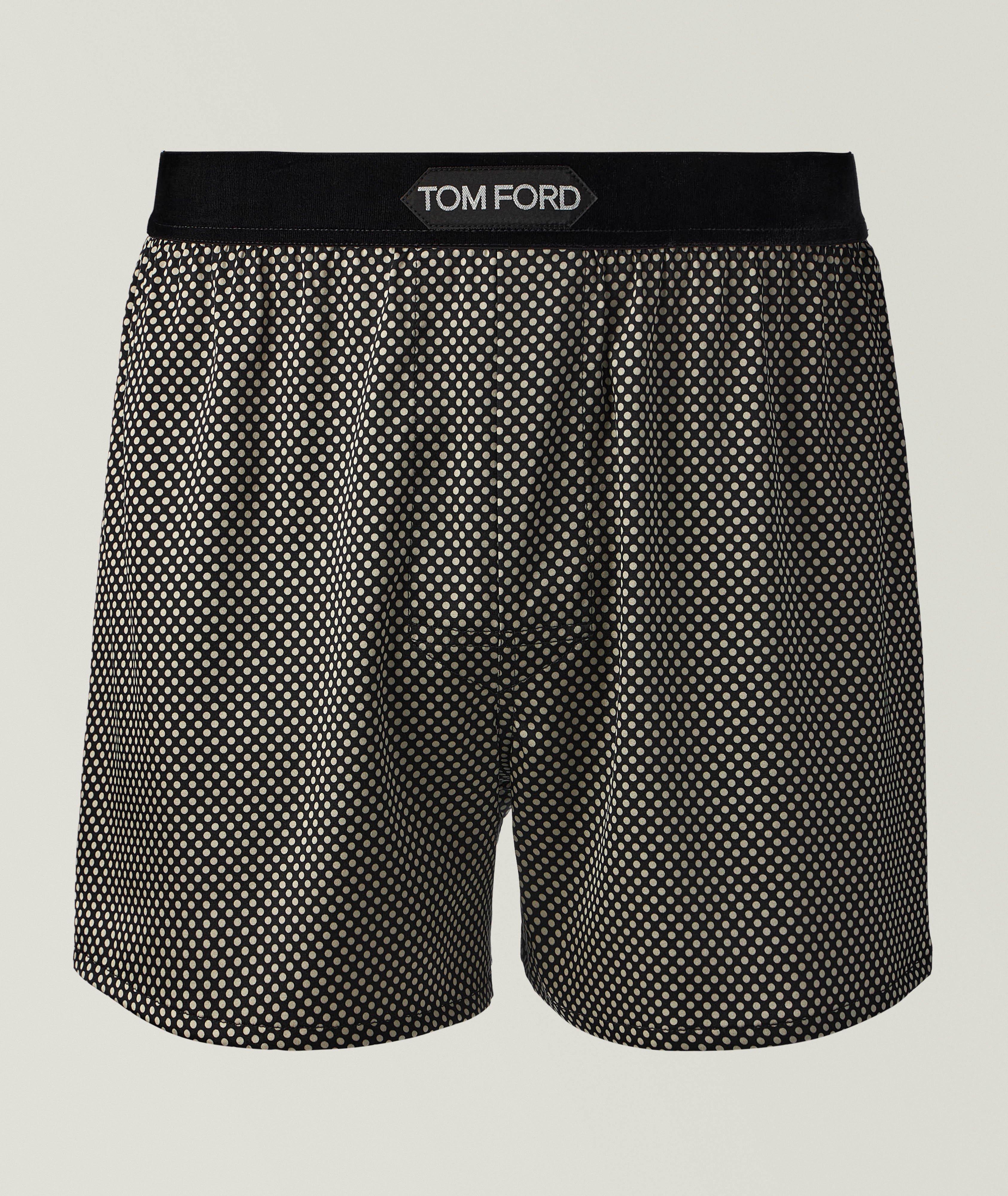 Polka Dot Stretch-Silk Boxers image 0