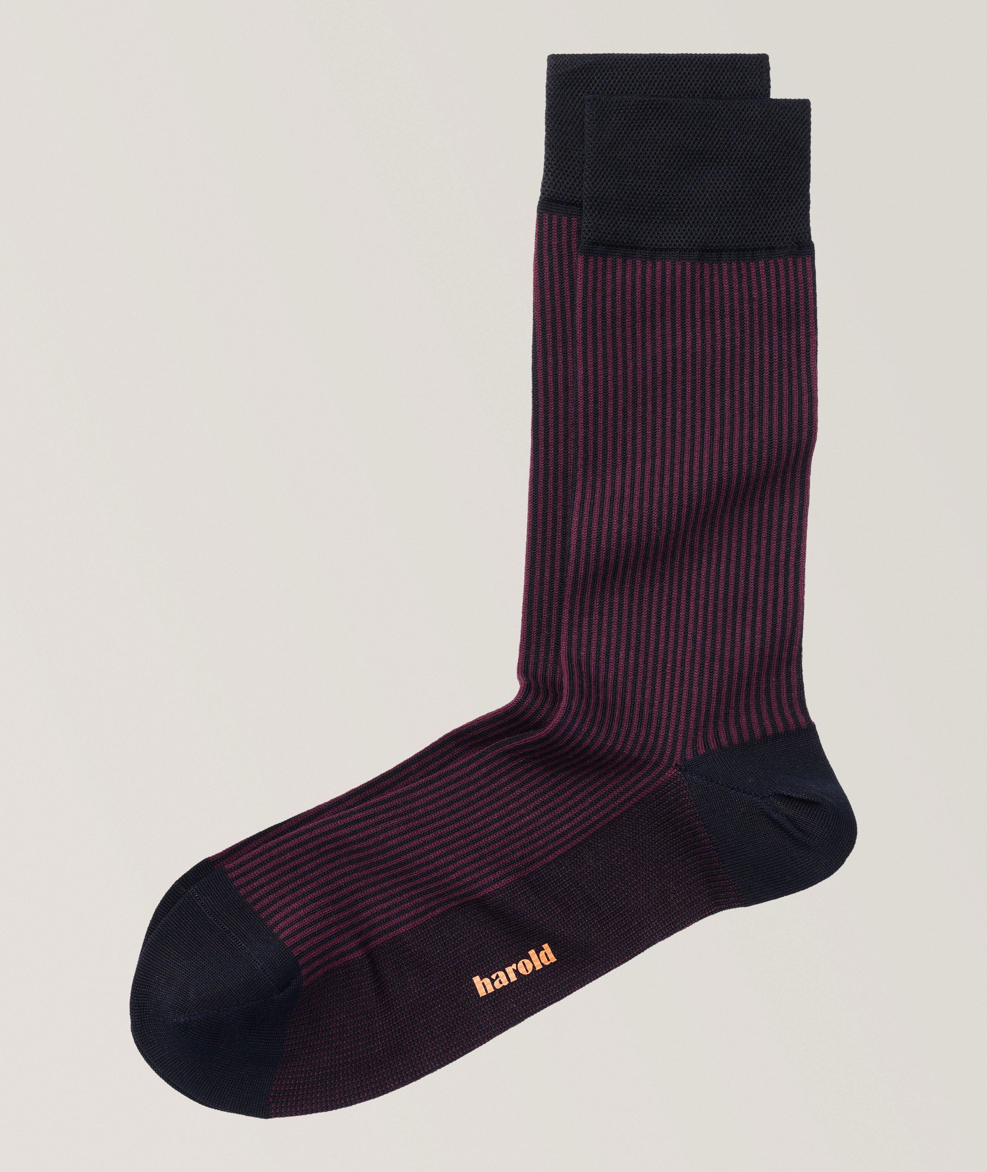 Chaussettes en tricot côtelé de coton image 0