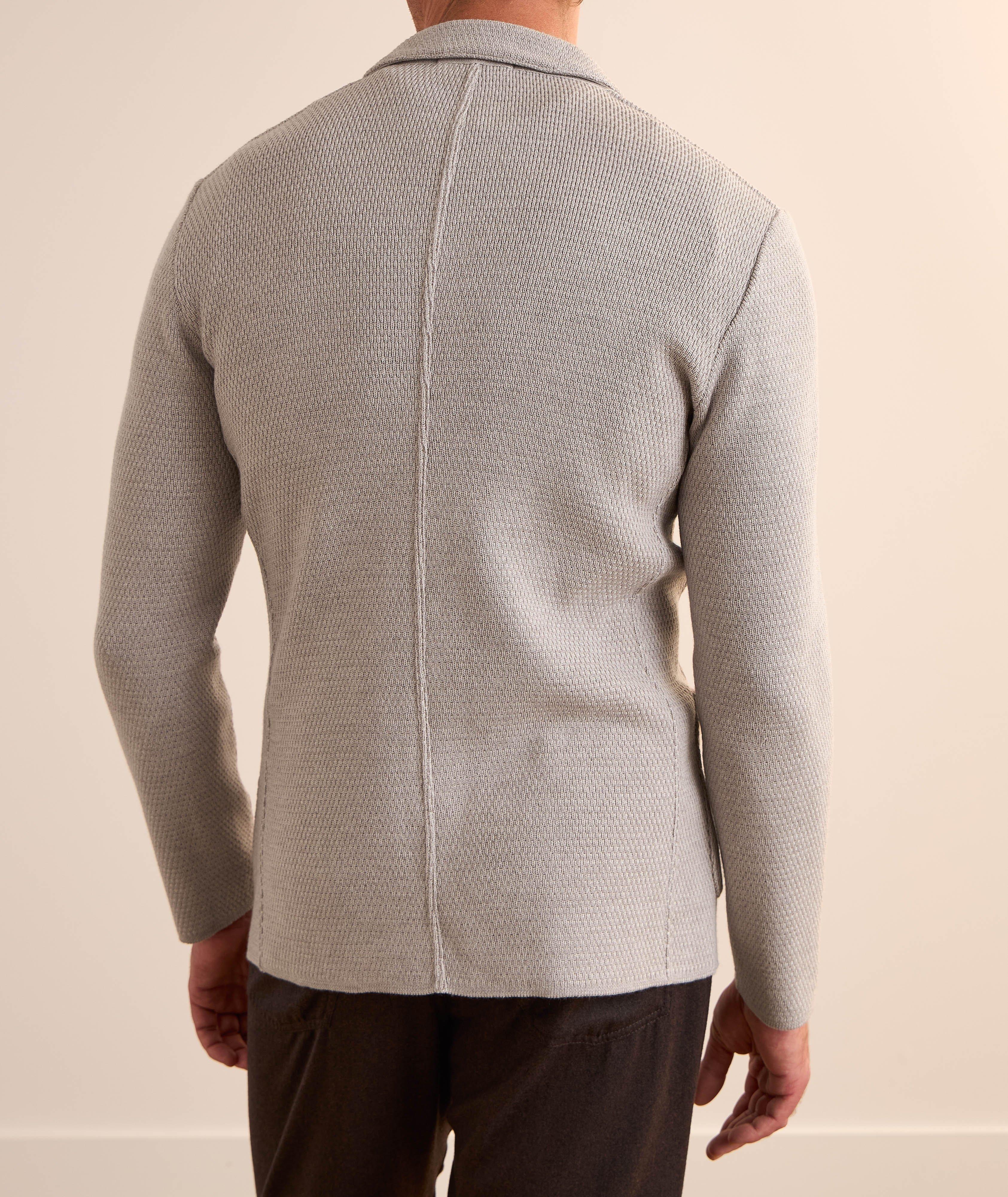 Honeycomb Extrafine Merino Wool Cardigan image 2