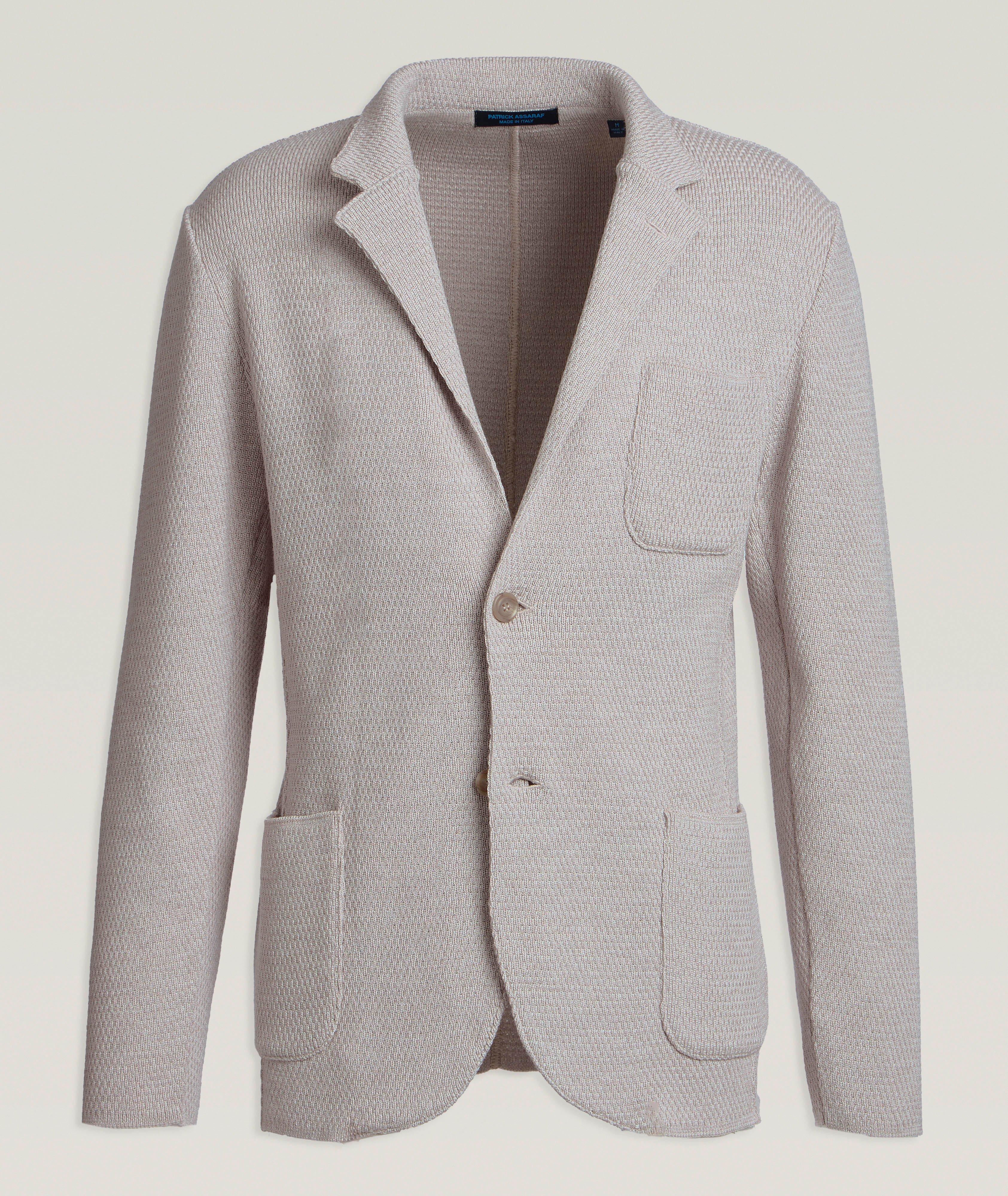 Honeycomb Extrafine Merino Wool Cardigan image 0