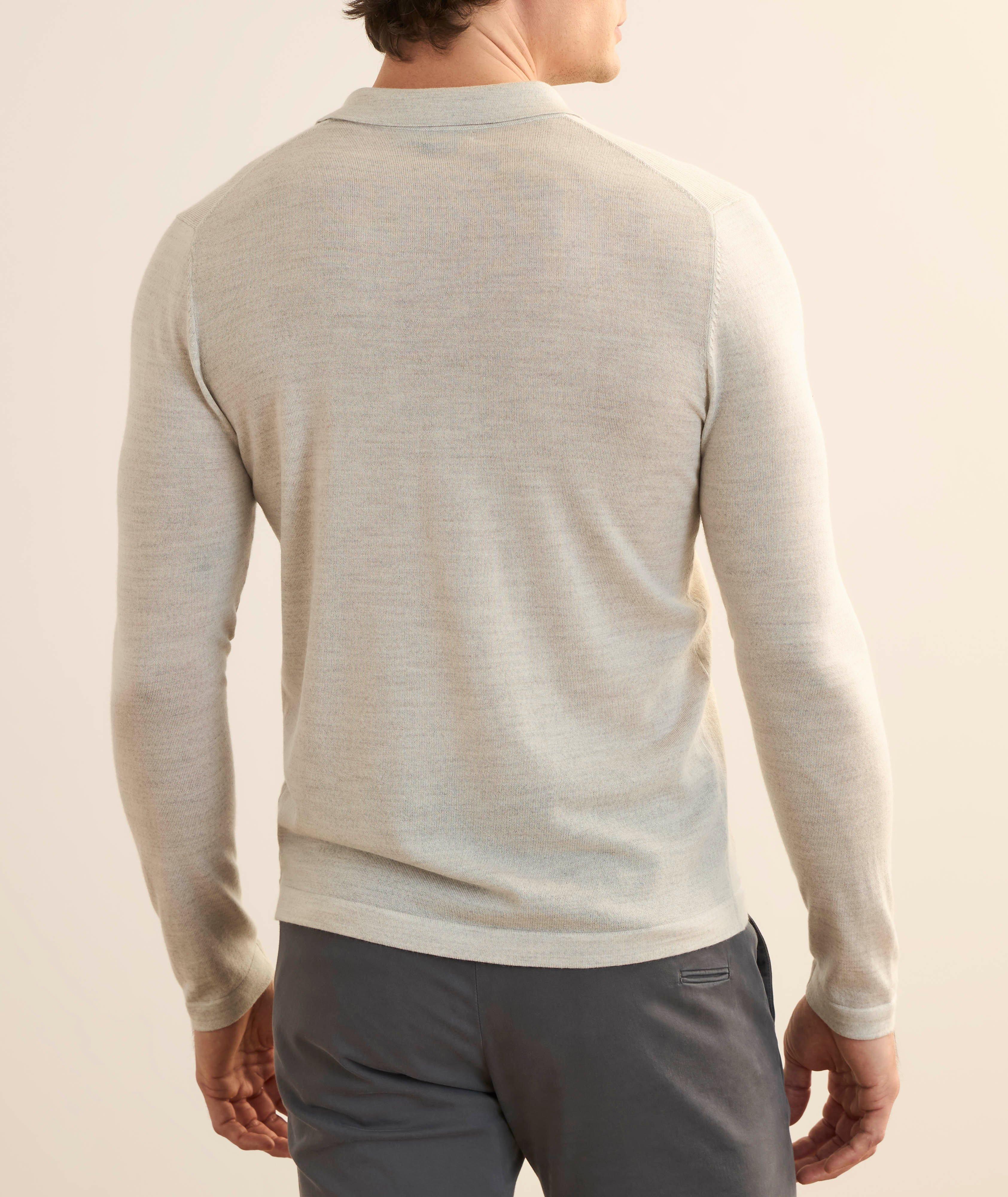 Pull à quart de zip en laine mérinos extra-fine image 2