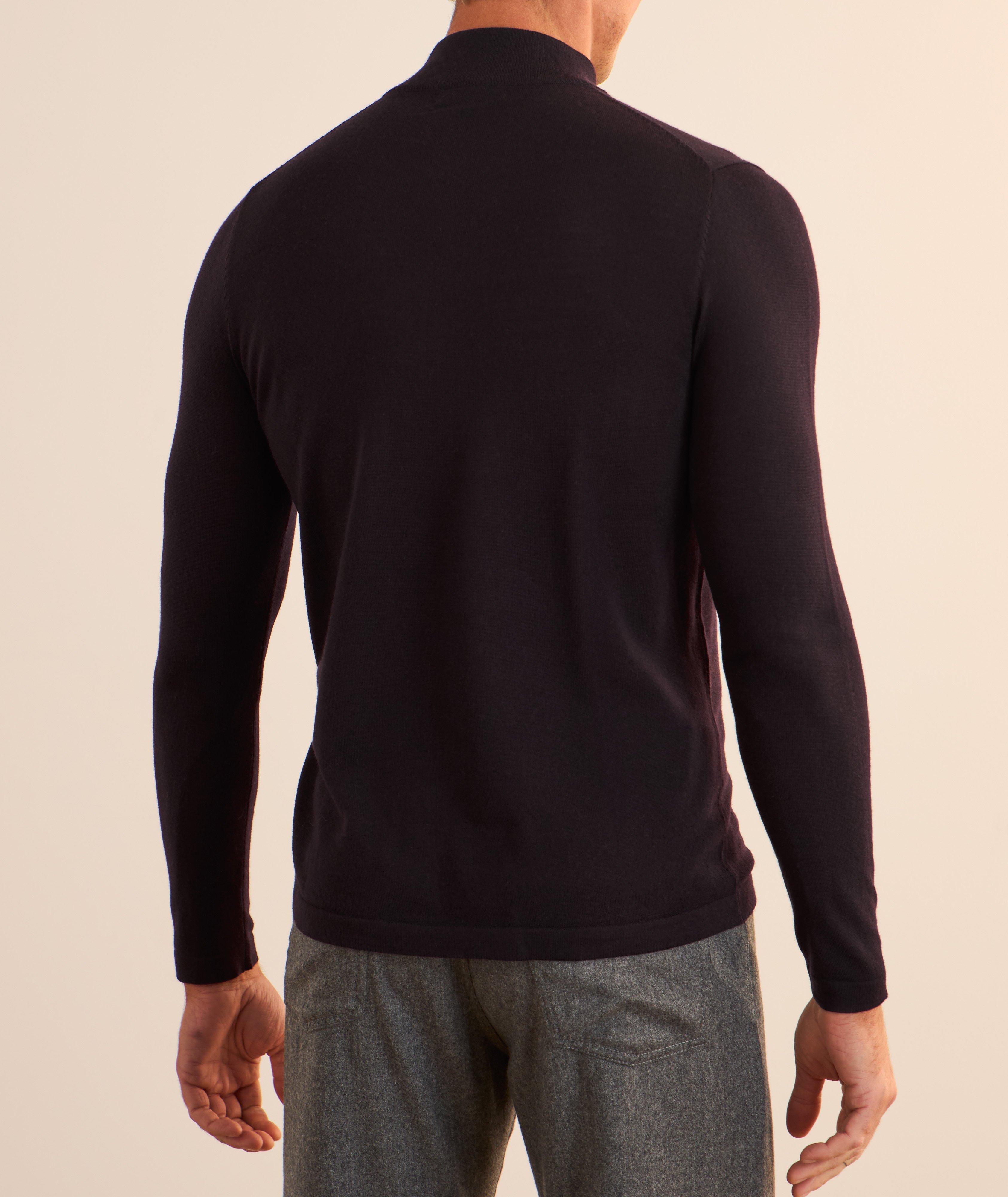 Extrafine Merino Wool Quarter-Zip Sweater image 2