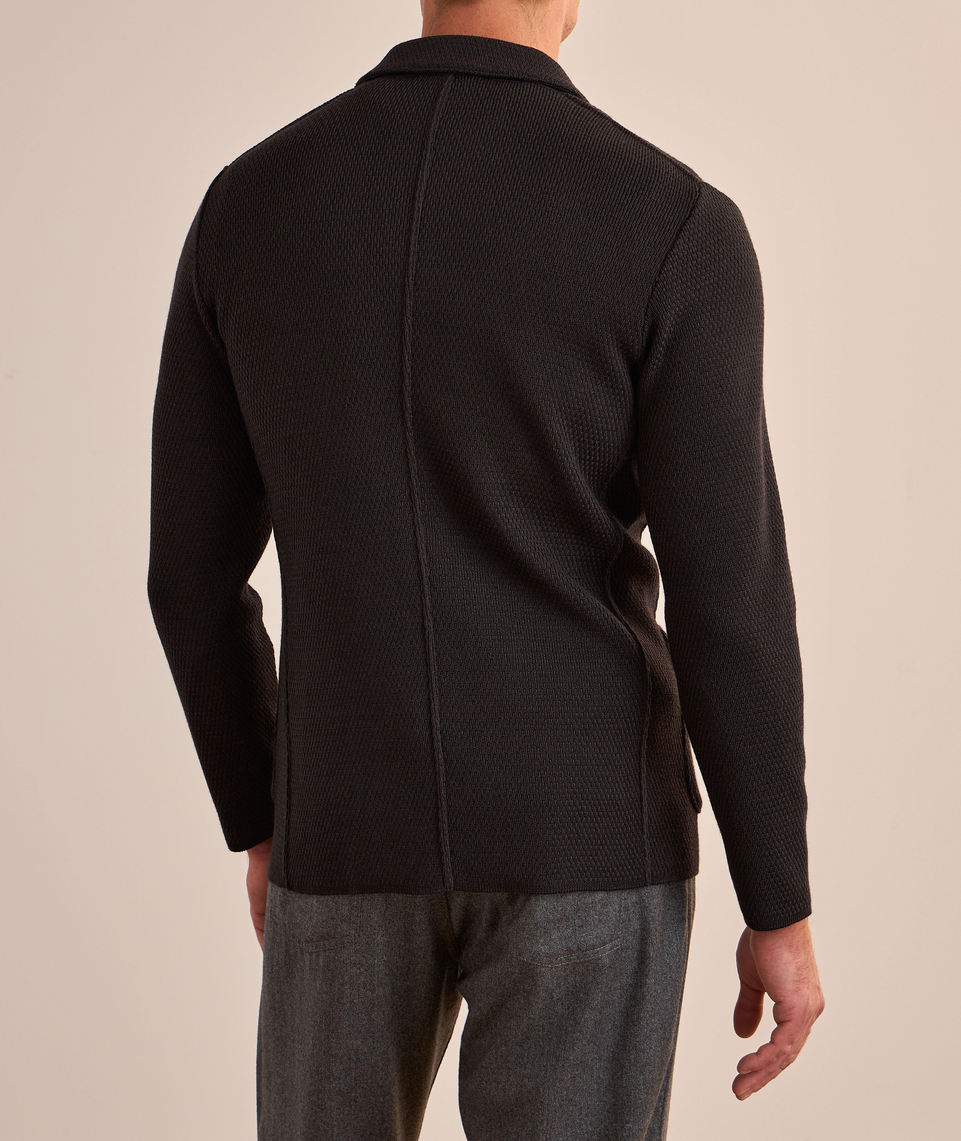 Honeycomb Extrafine Merino Wool Cardigan image 2