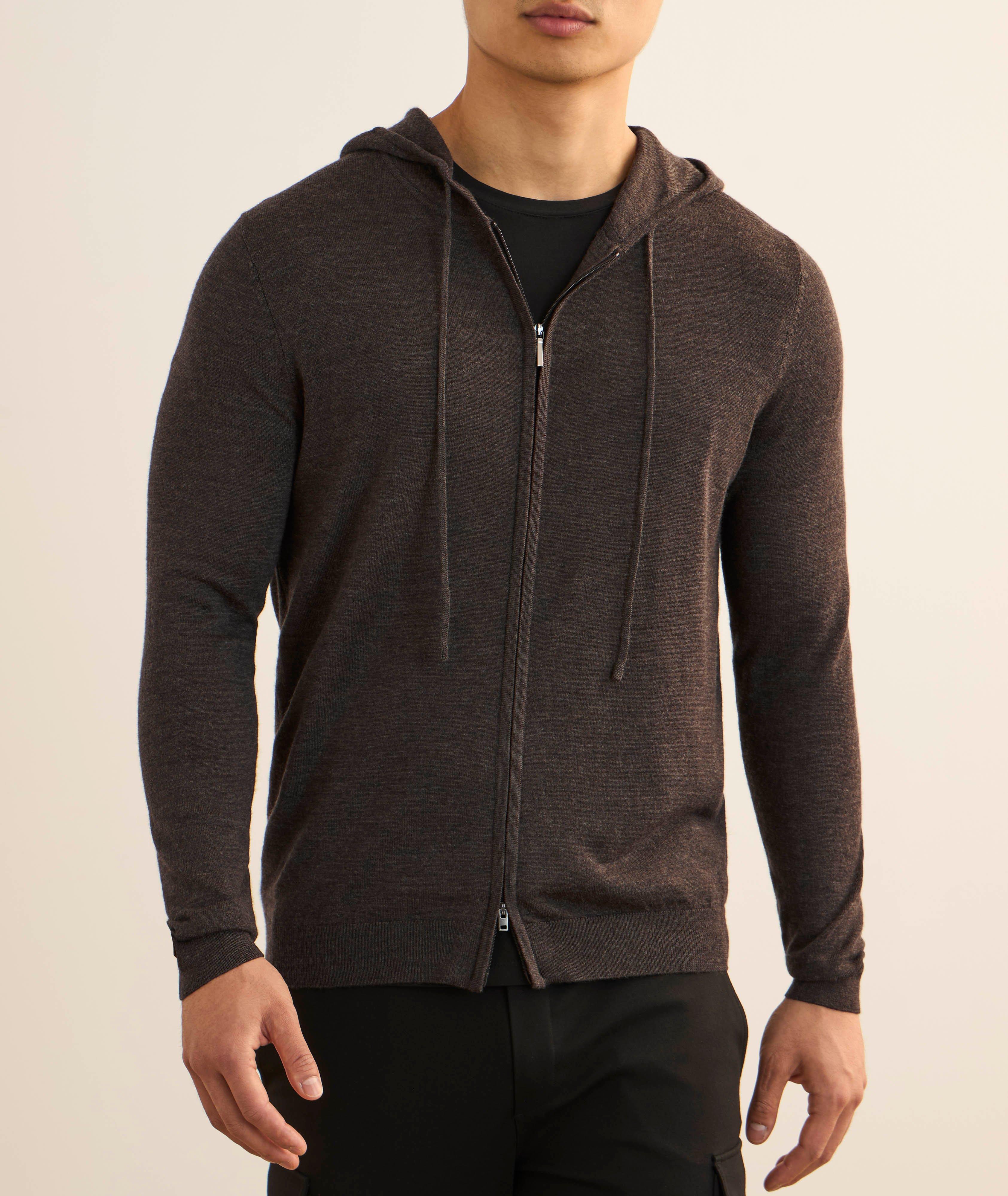 Extrafine Merino Full-Zip Hooded Sweater image 1