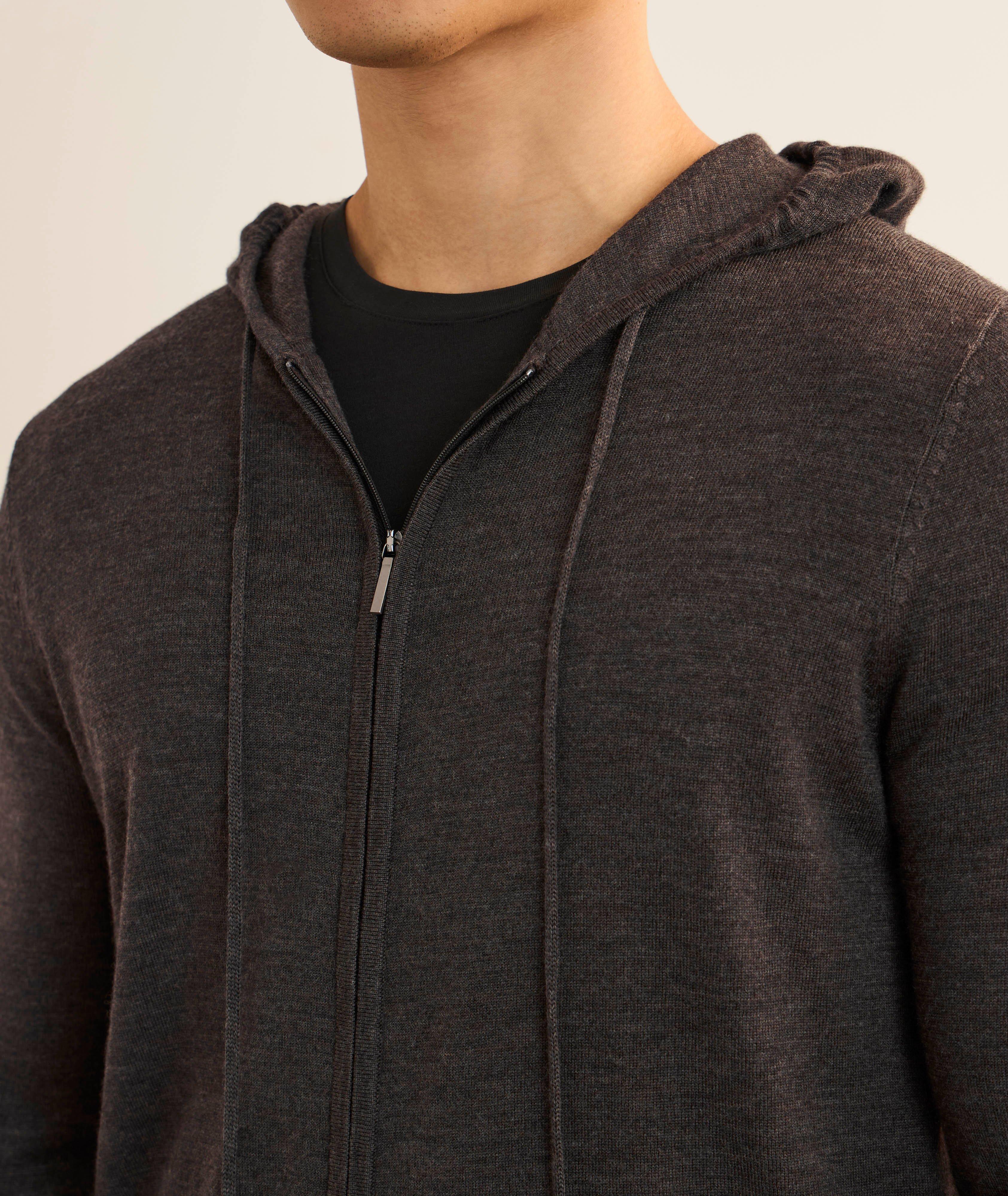 Extrafine Merino Full-Zip Hooded Sweater image 3