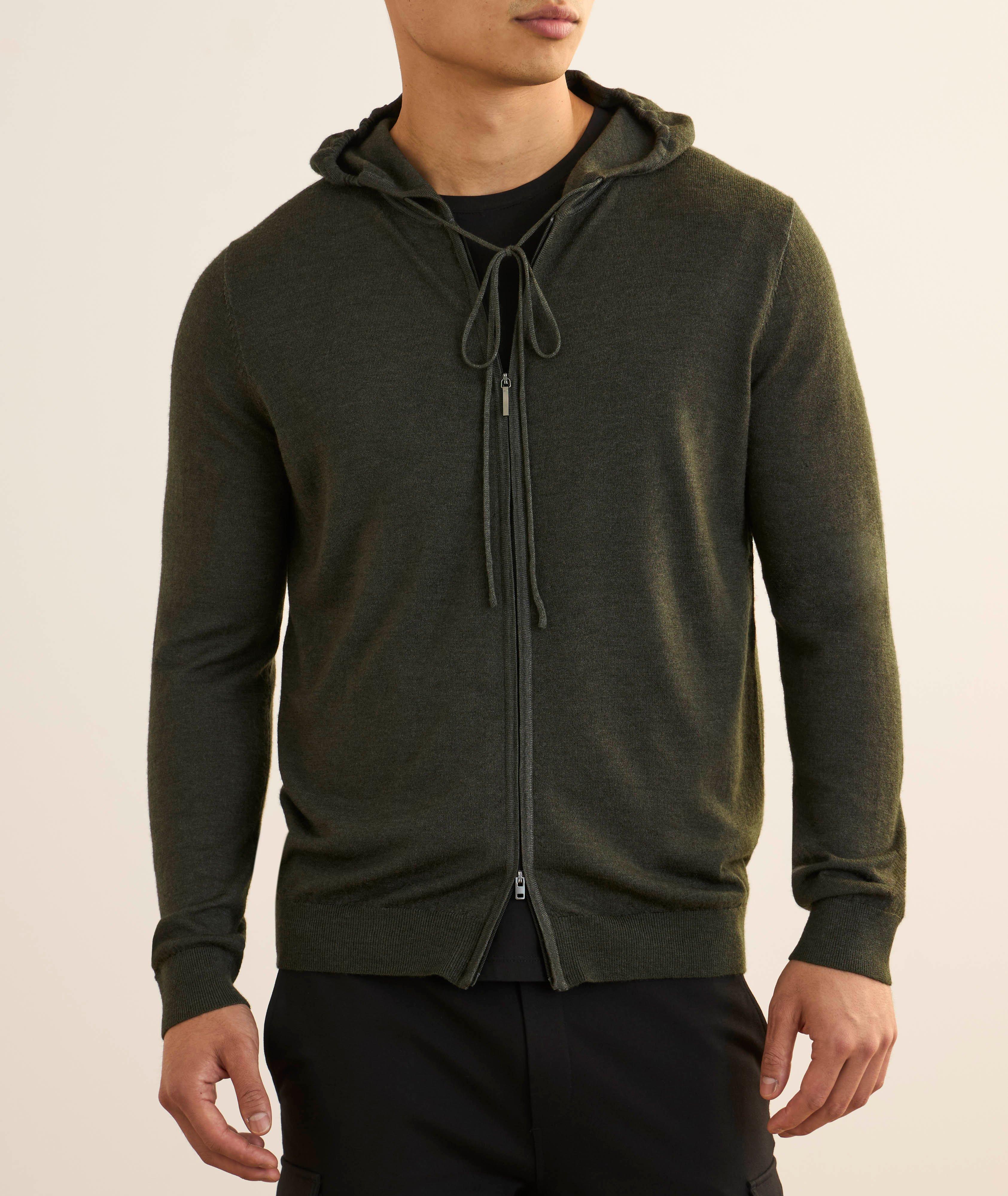Pull à capuche zippé extra-fin image 1