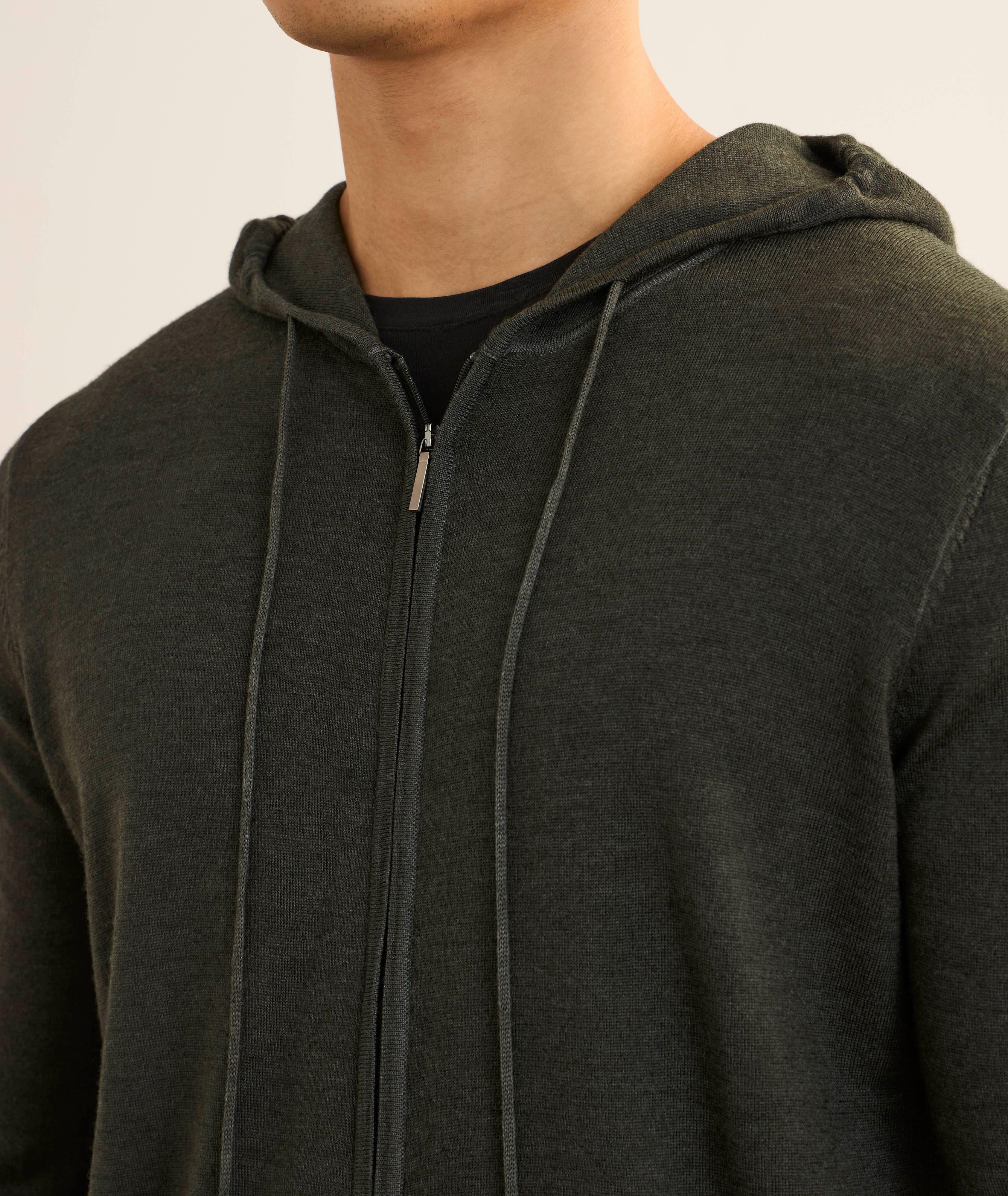 Pull à capuche zippé extra-fin image 3