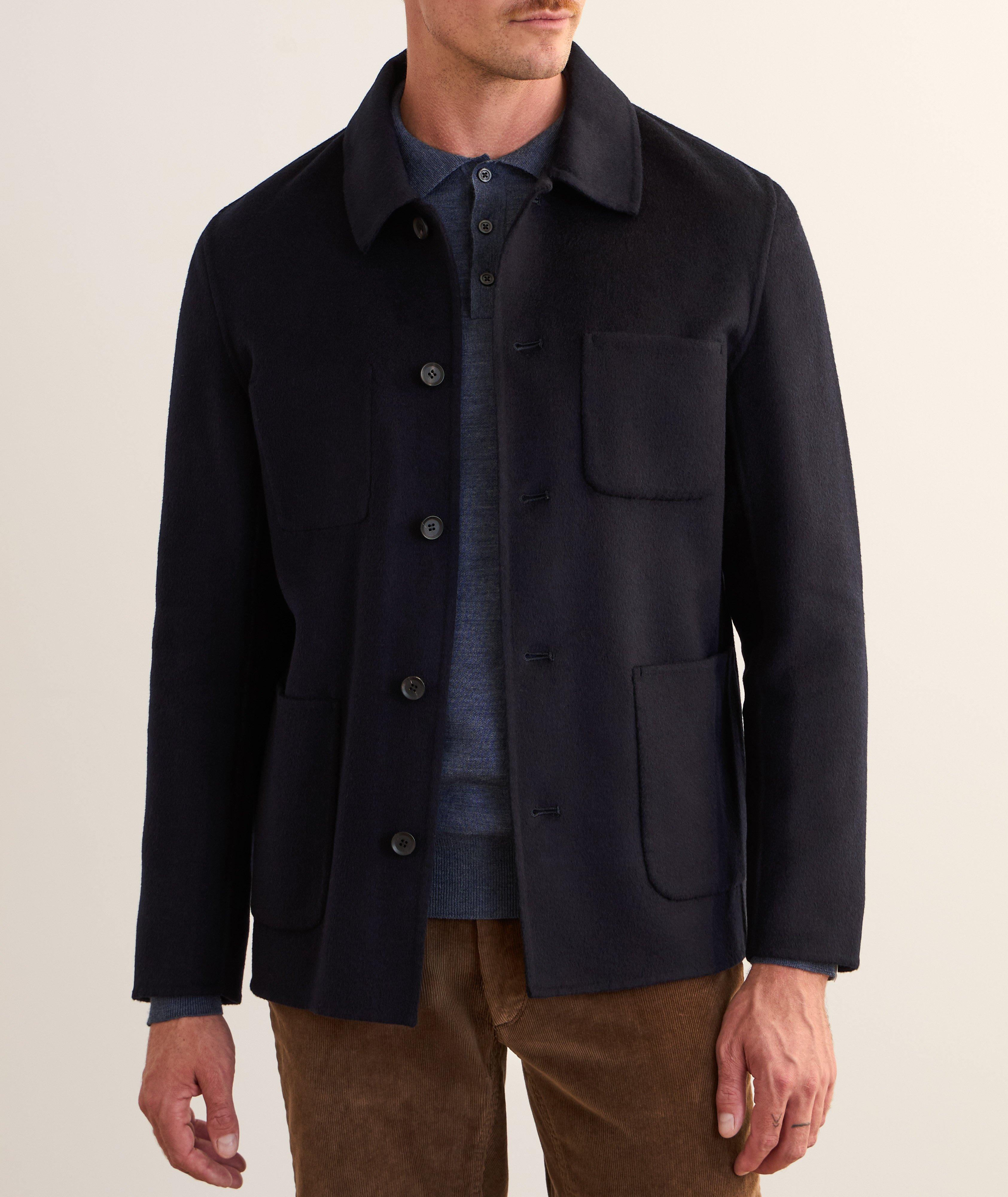 Veste de travail en laine et soie image 1