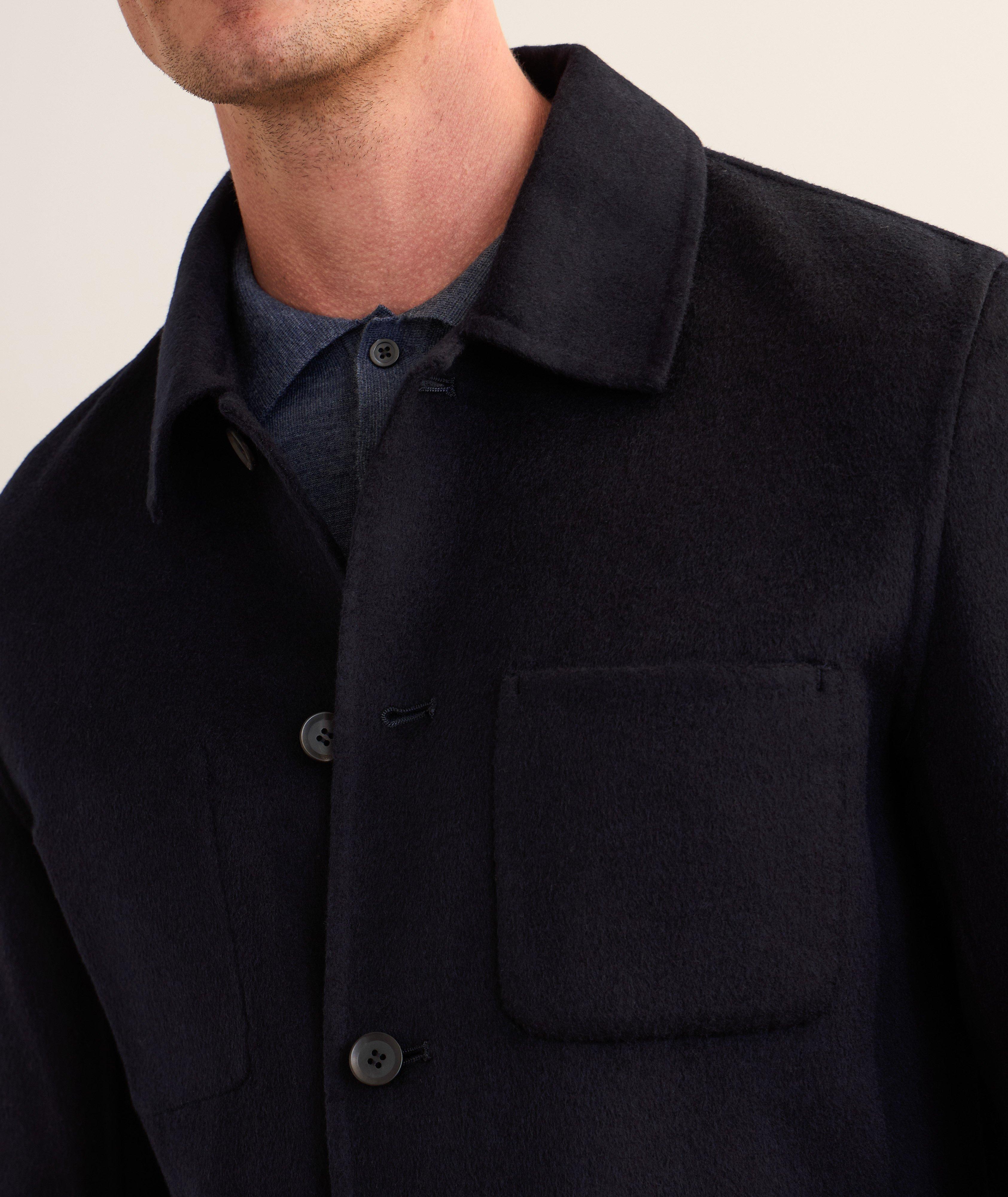 Veste de travail en laine et soie image 3