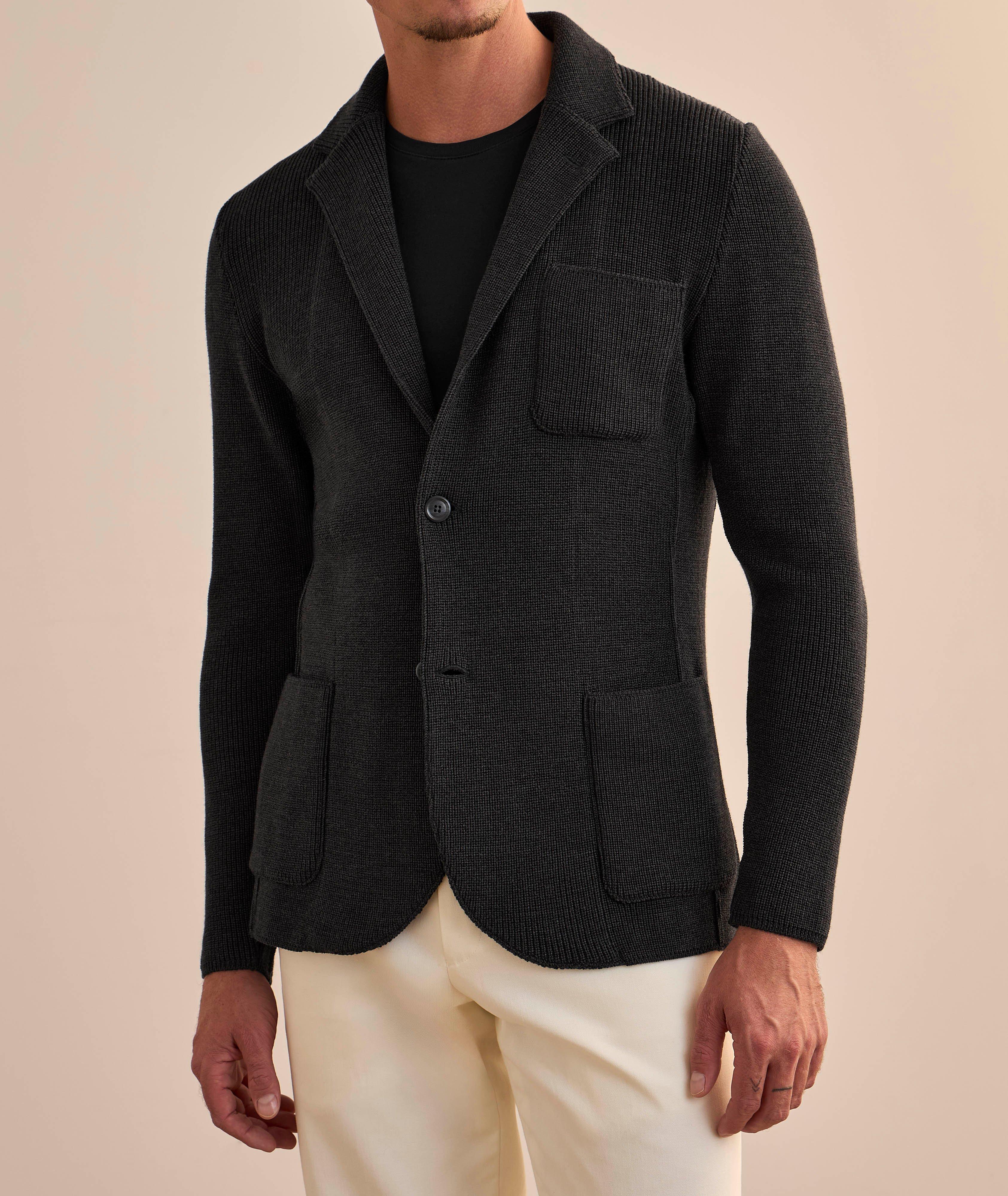 Textured Knit Sport Jacket image 1