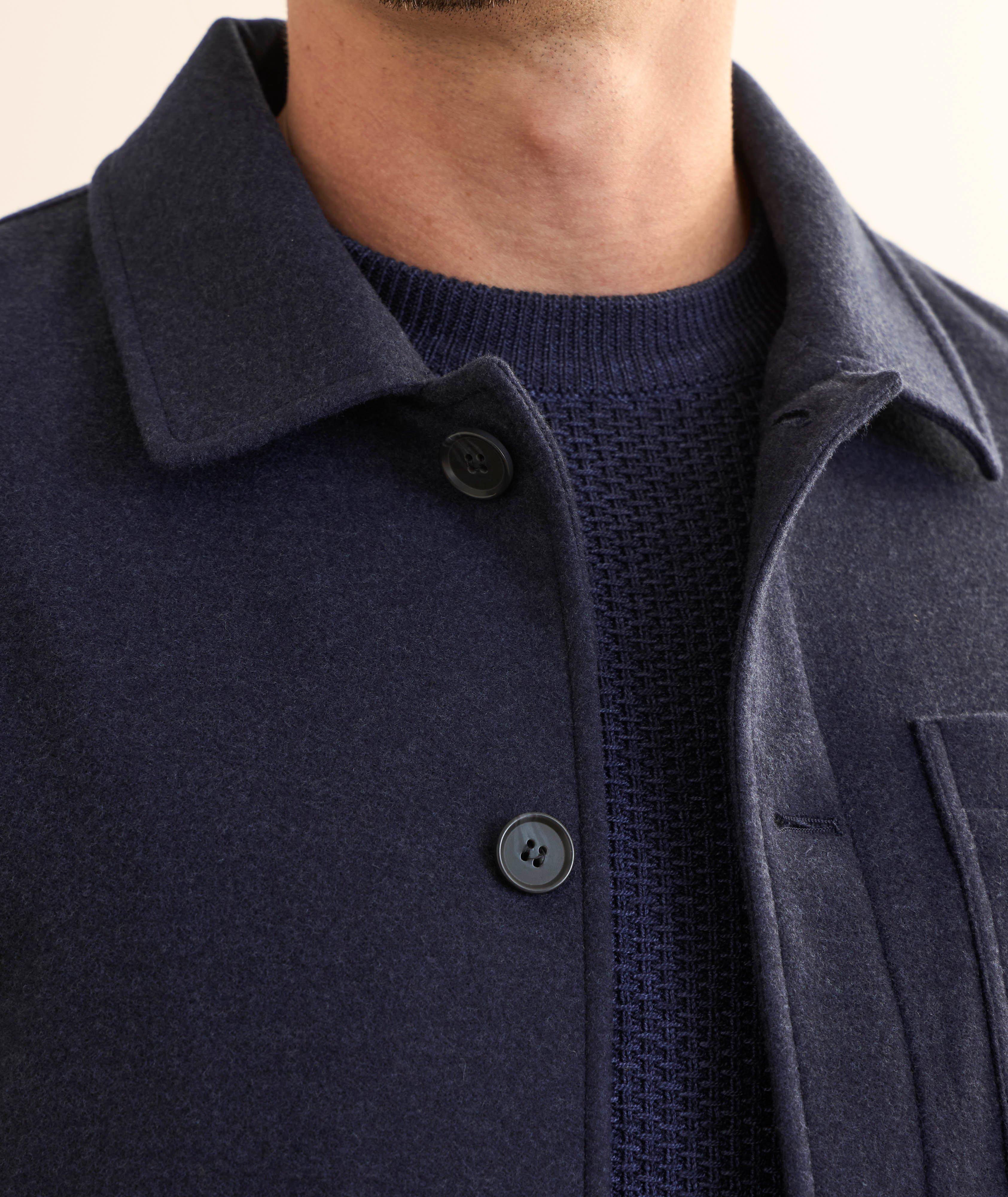 Virgin Wool Shirt Jacket image 3