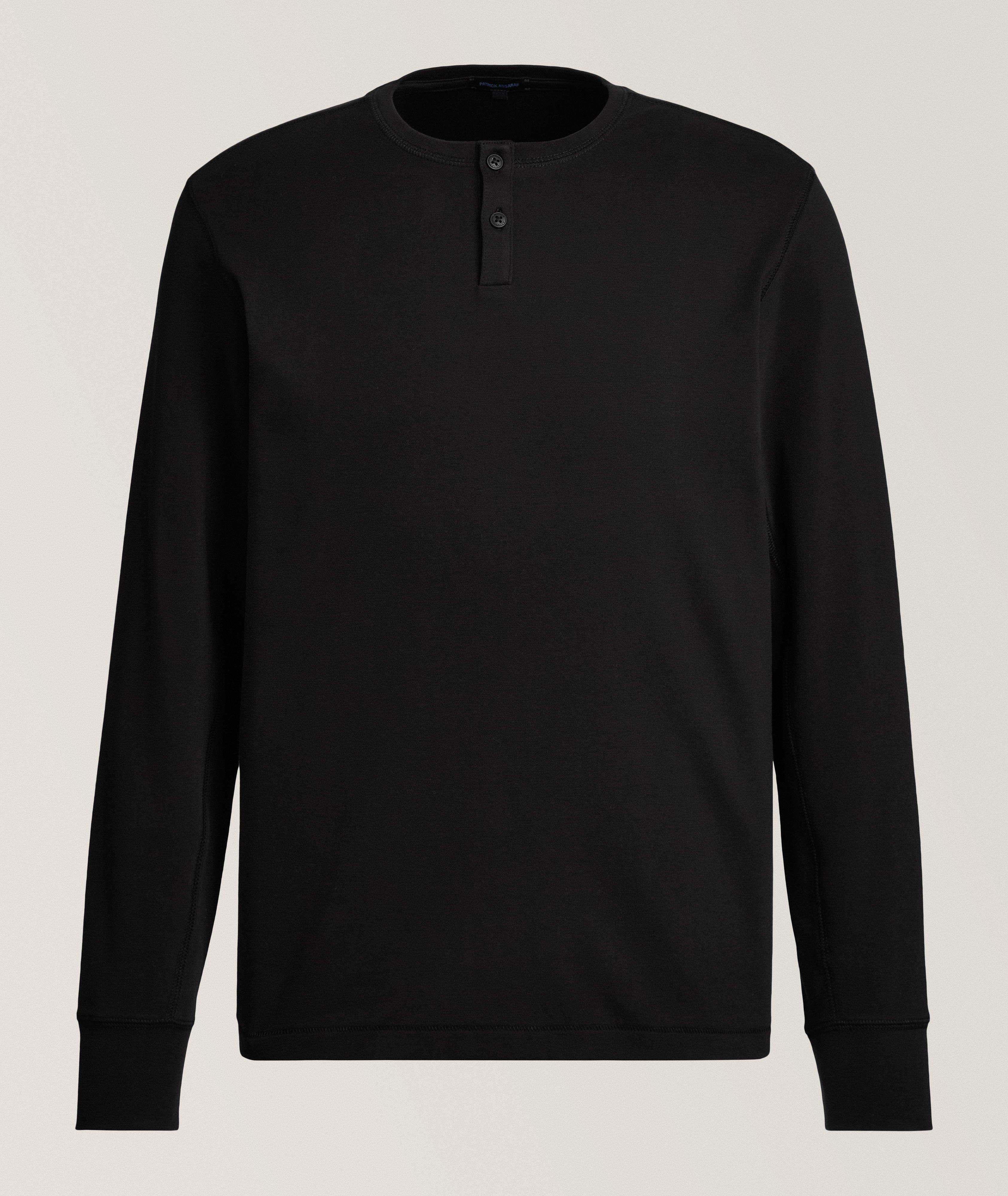 Stretch-Pima Cotton Henley image 0