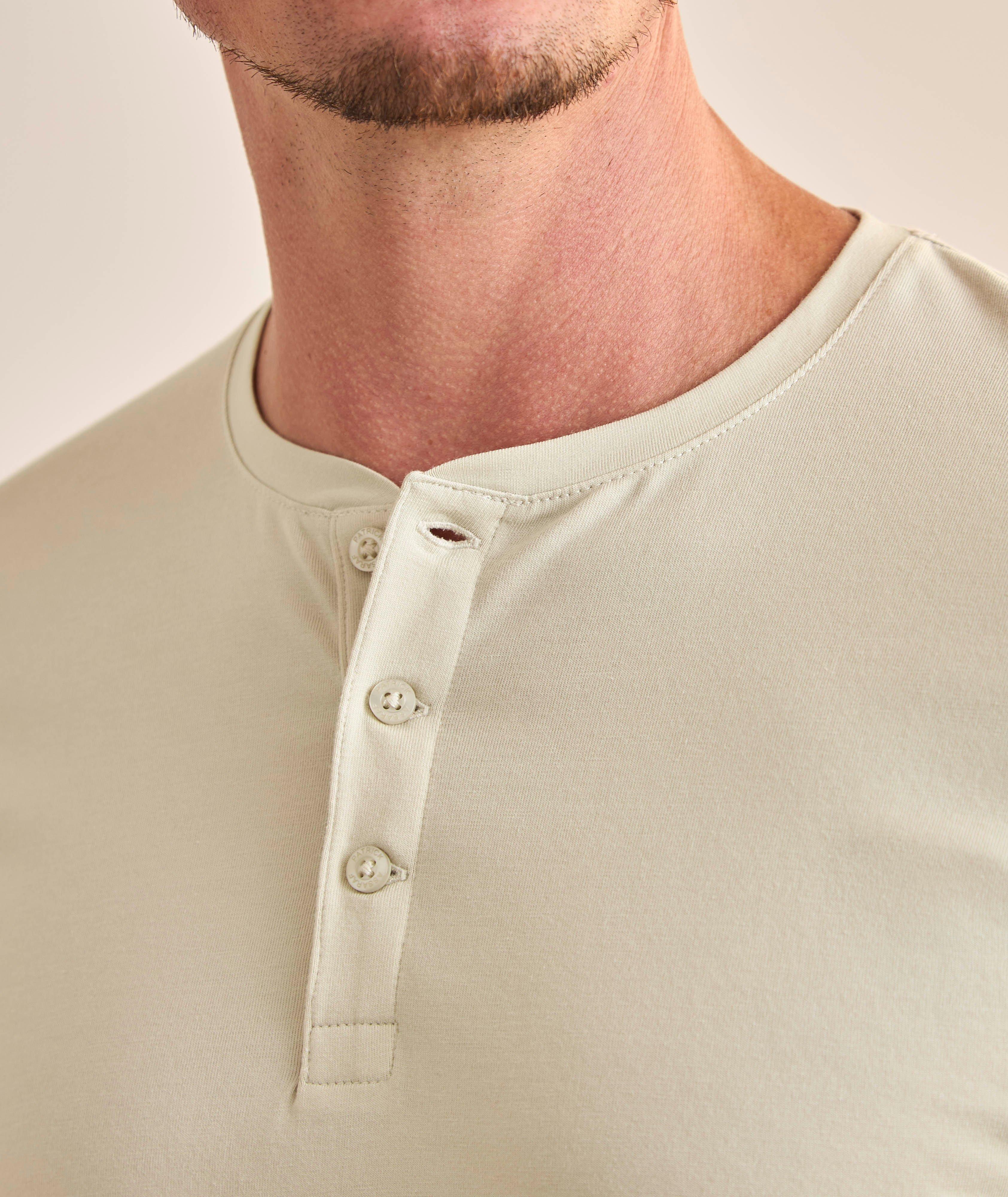 Stretch-Pima Cotton Henley image 3
