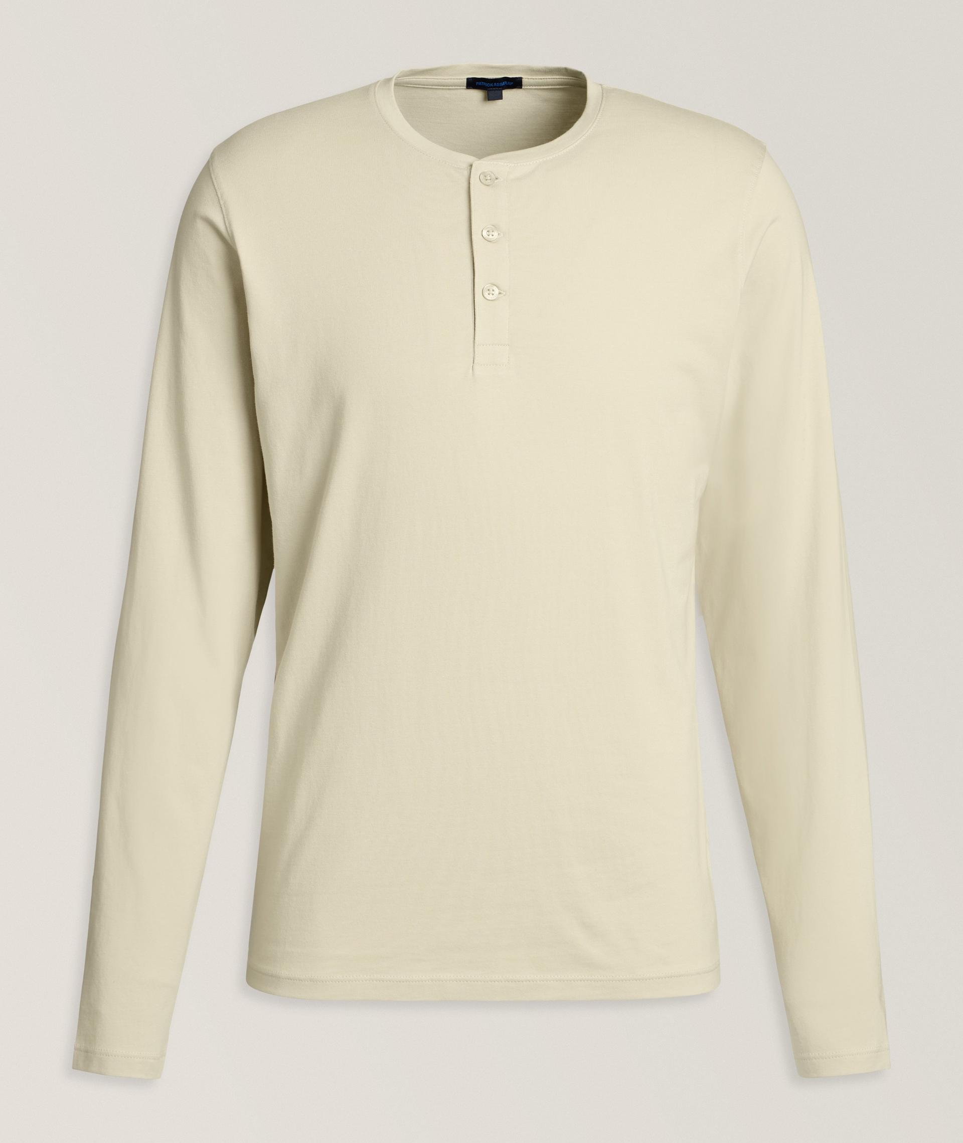 Stretch-Pima Cotton Henley image 0