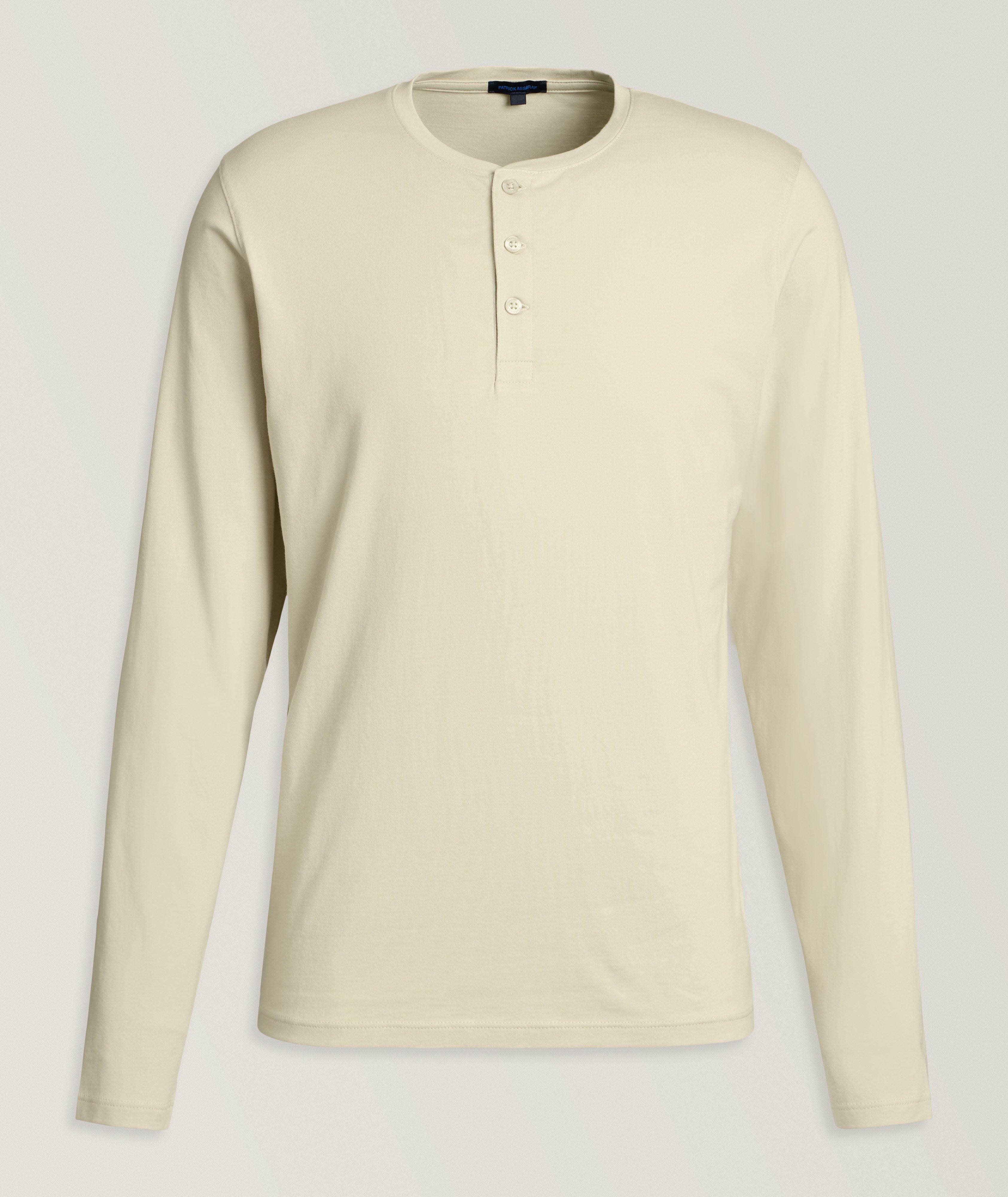 Stretch-Pima Cotton Henley image 0
