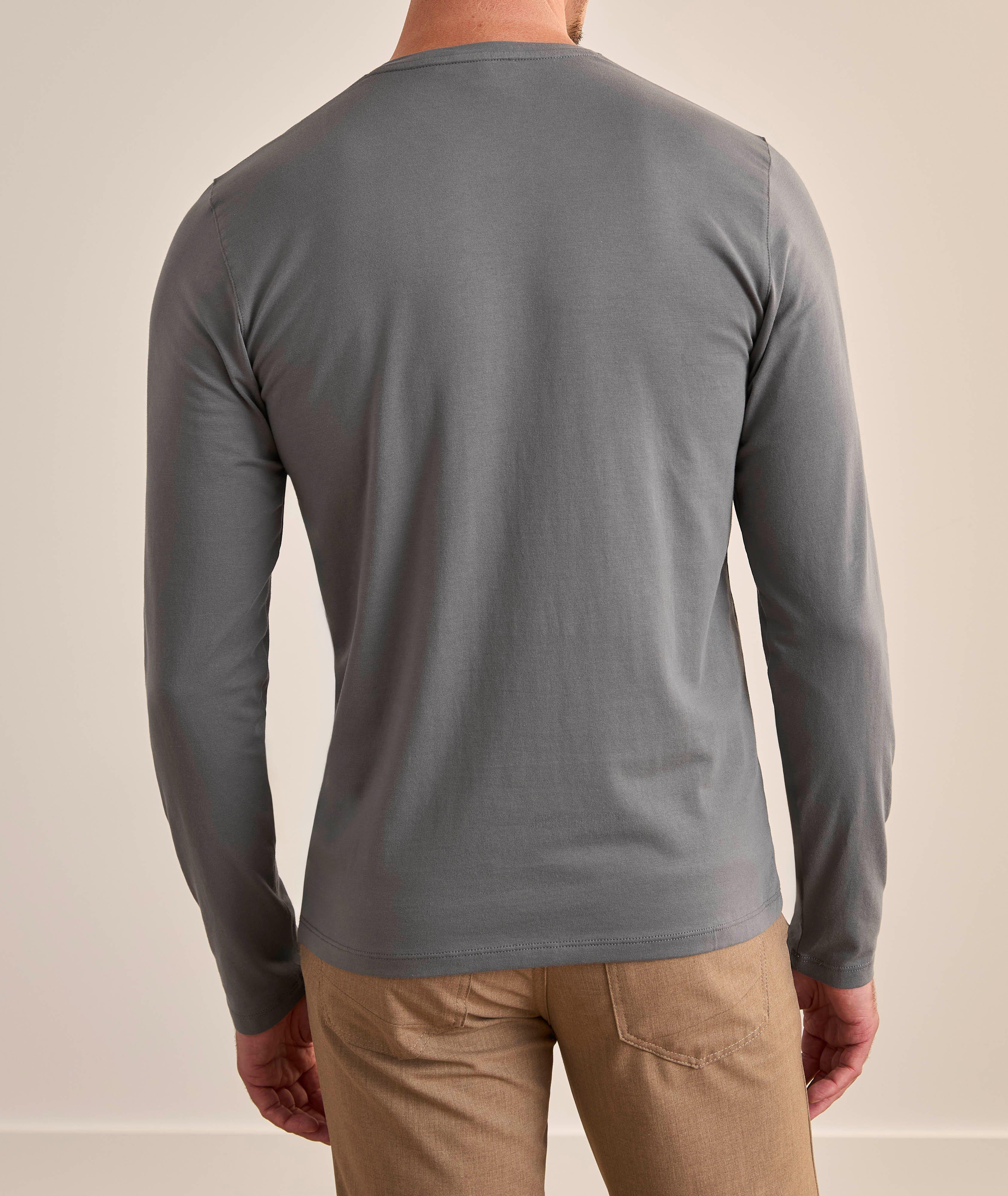 Stretch-Pima Cotton Henley image 2