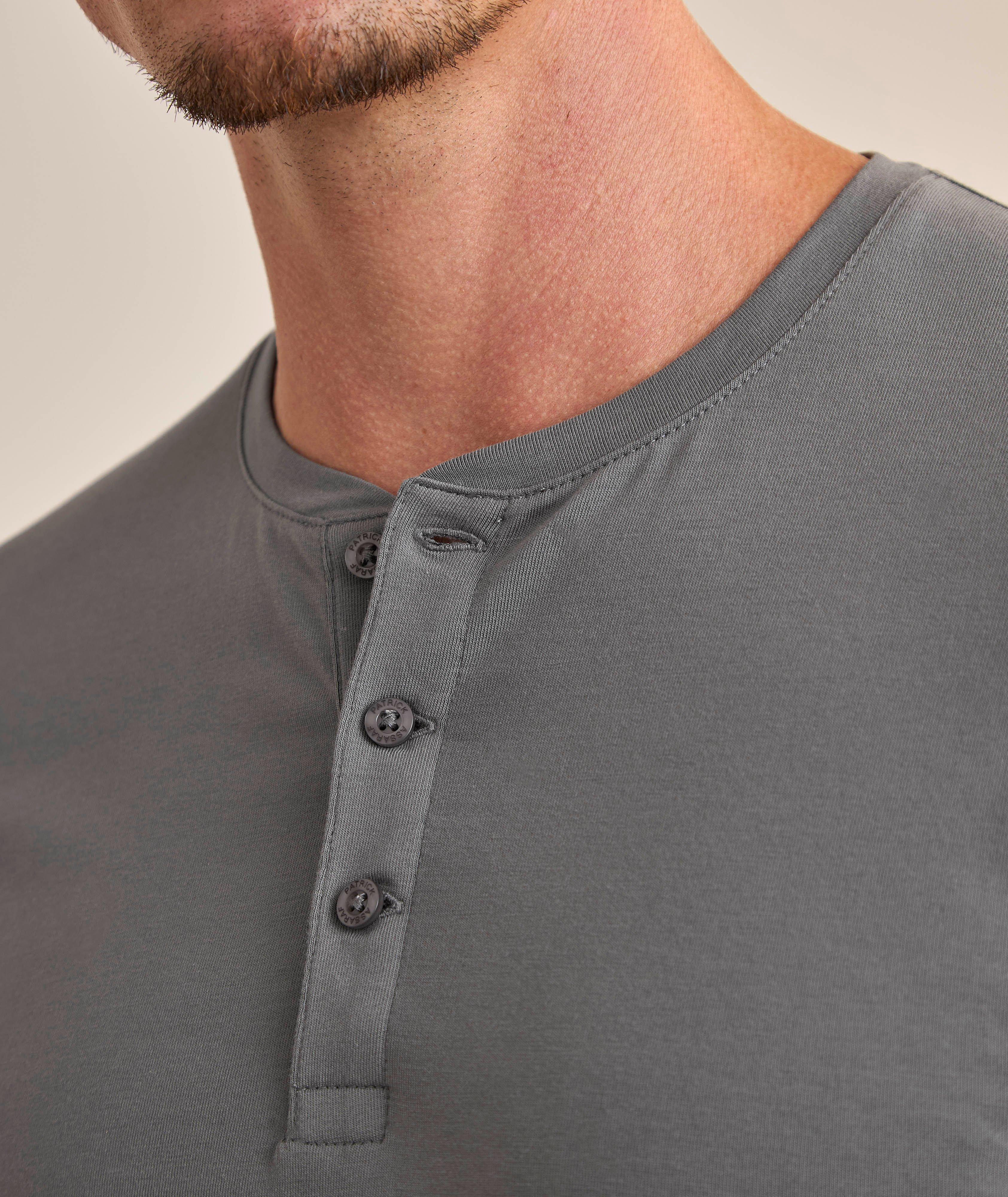 Stretch-Pima Cotton Henley image 3