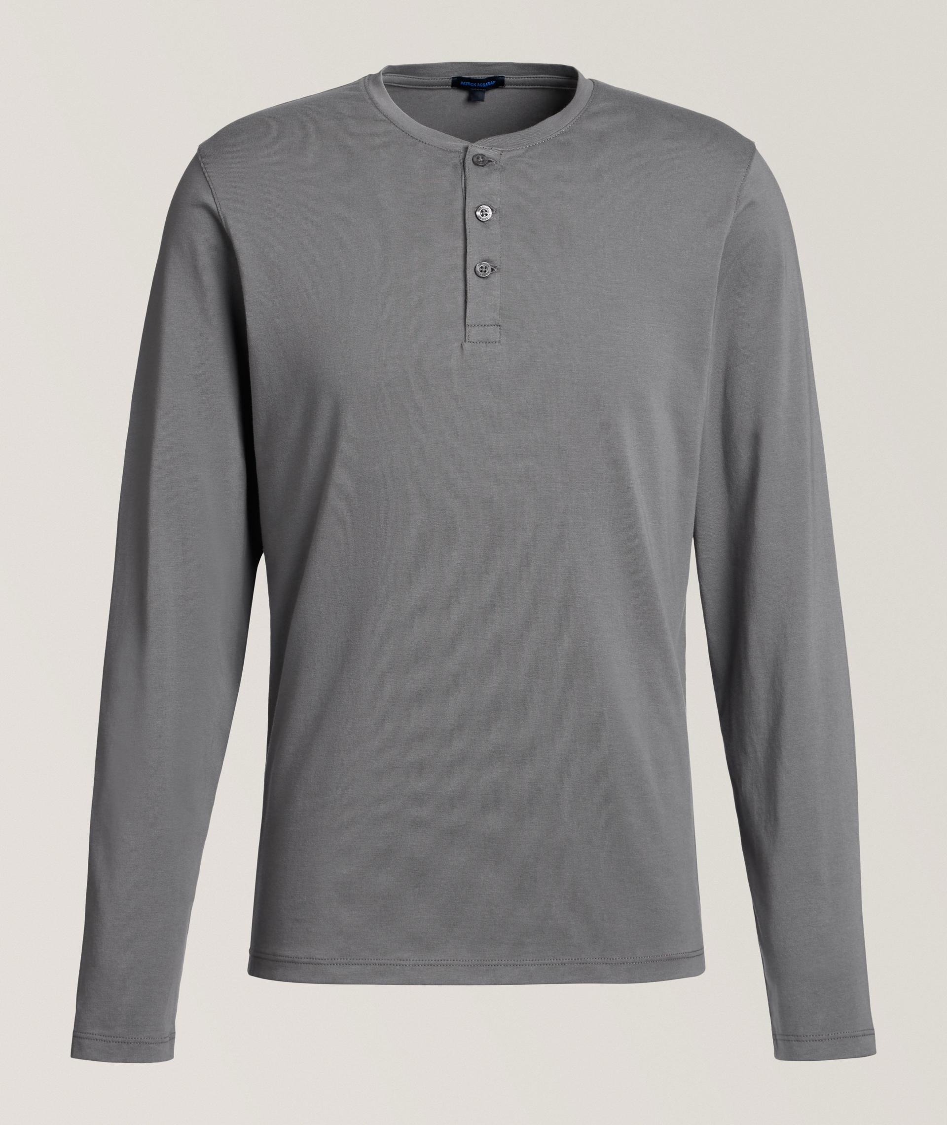 Stretch-Pima Cotton Henley image 0