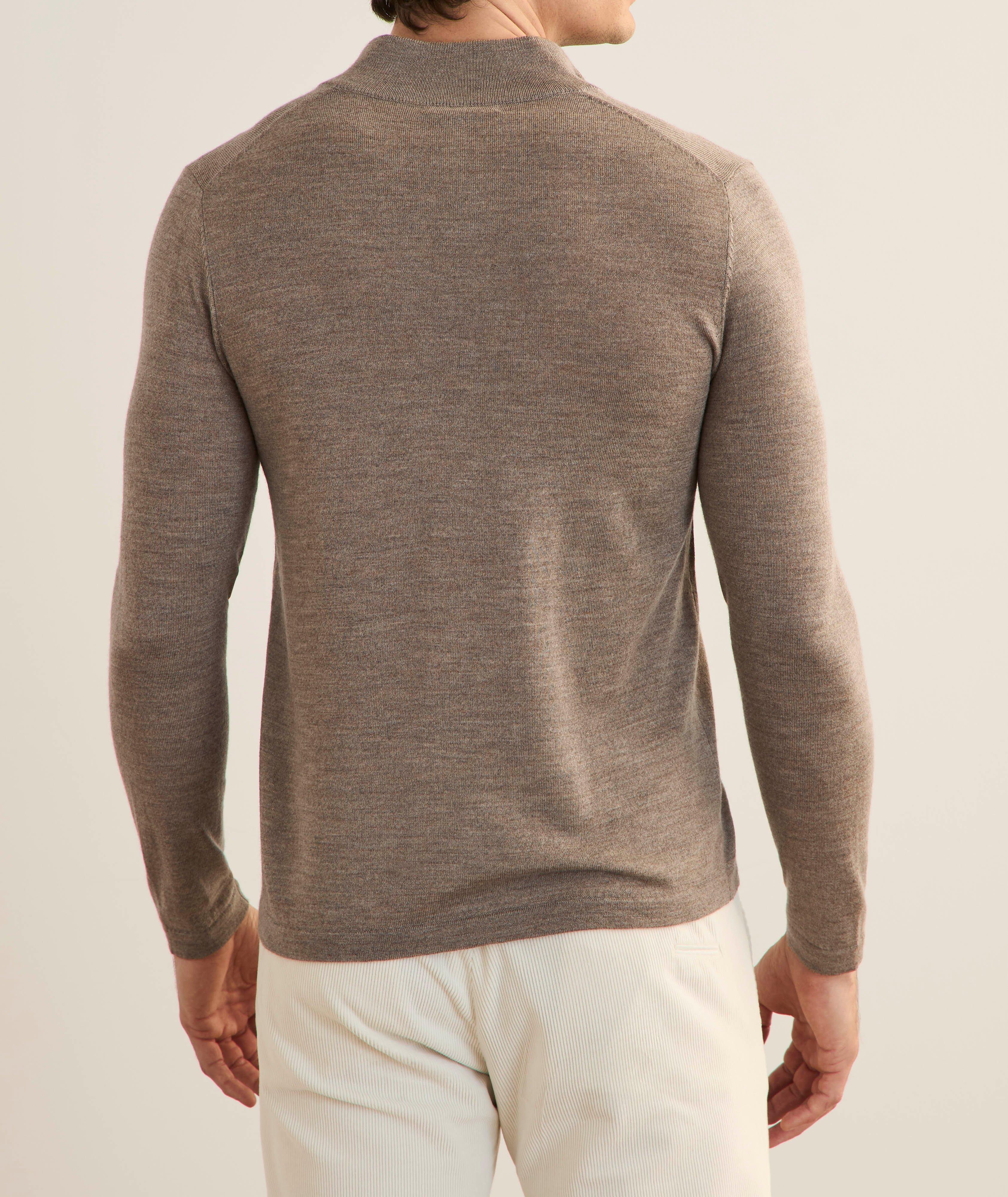 Extrafine Merino Wool Quarter-Zip Sweater image 2