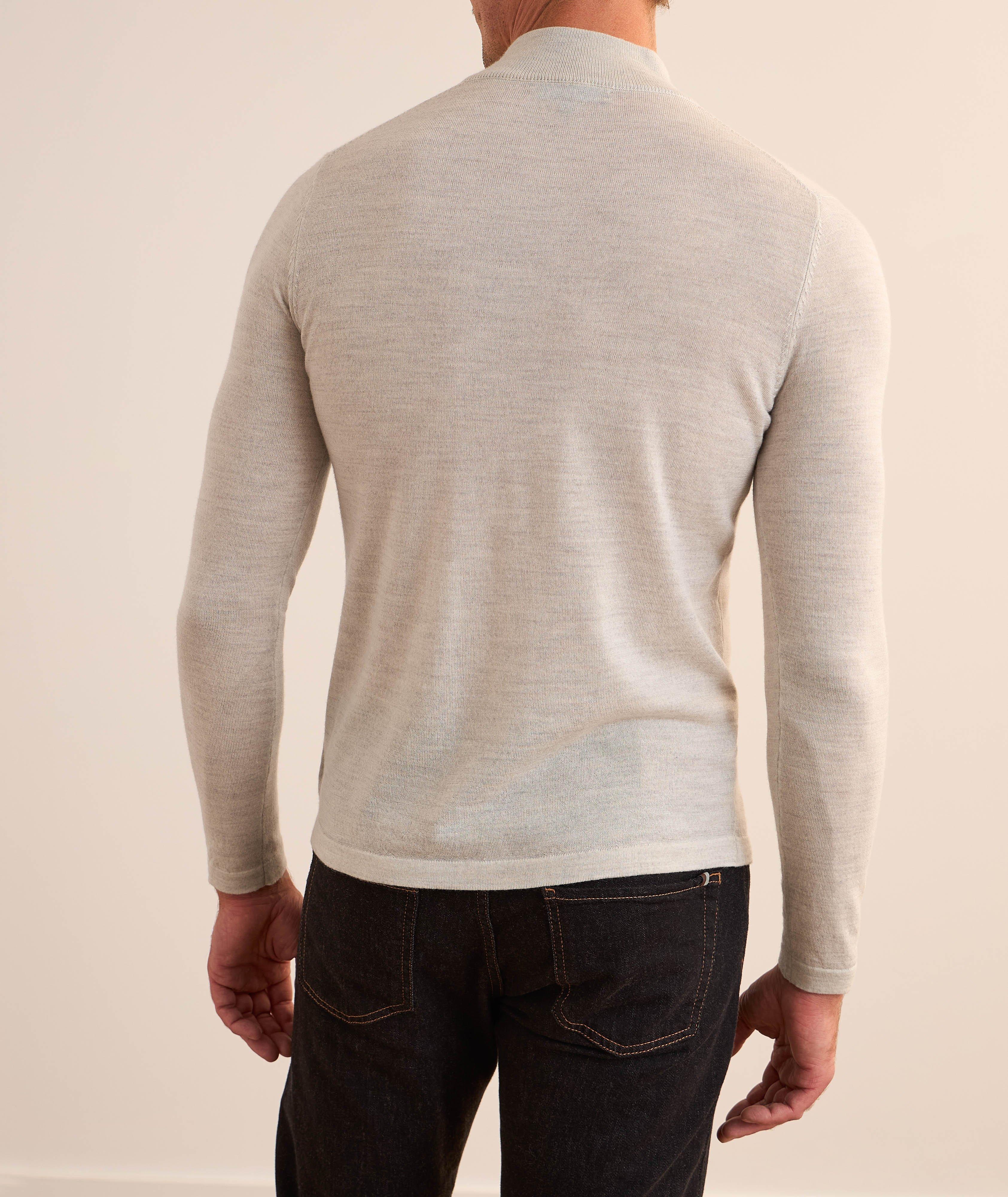 Extrafine Merino Wool Quarter-Zip Sweater image 2