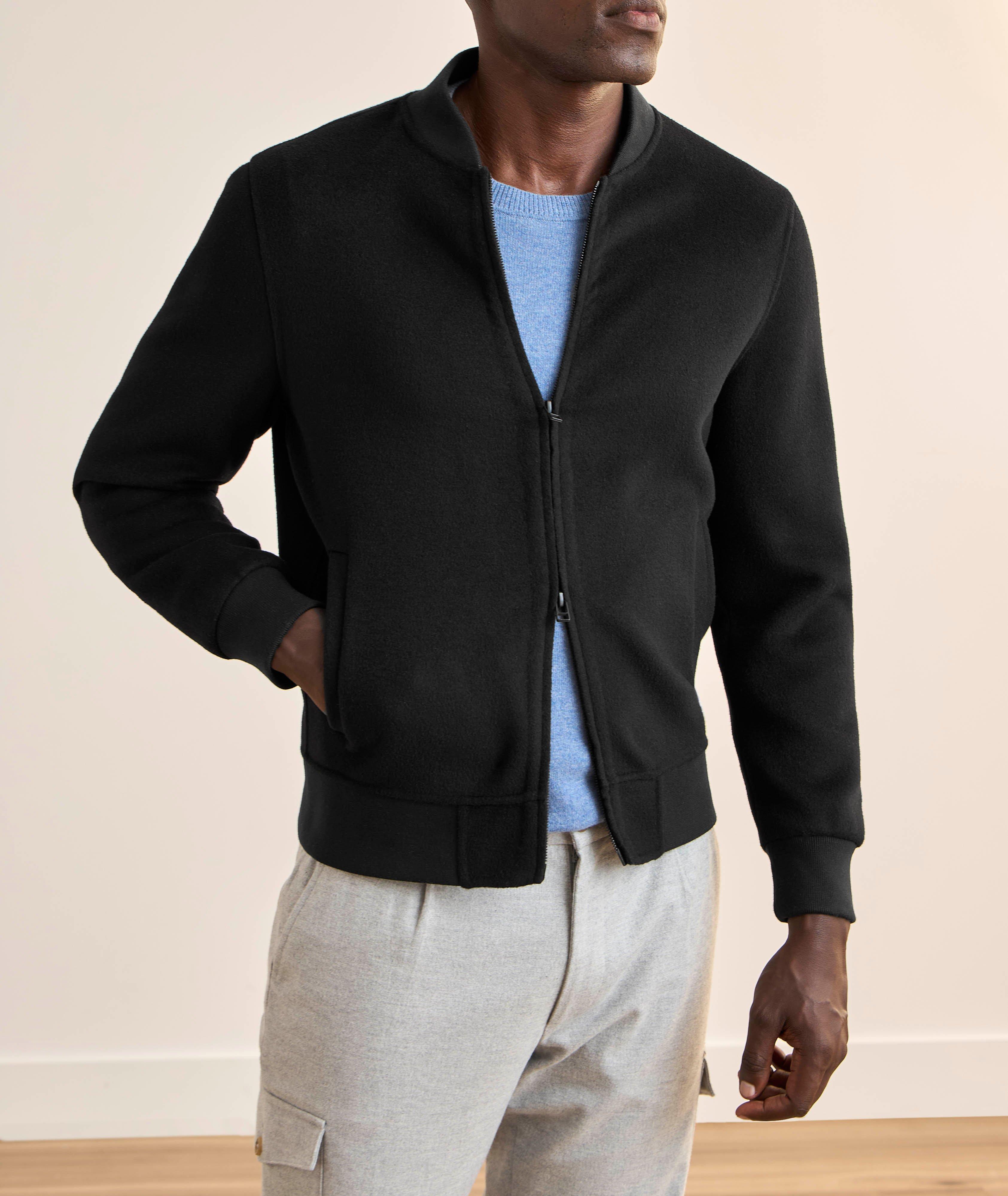 Blouson en laine et en soie image 1