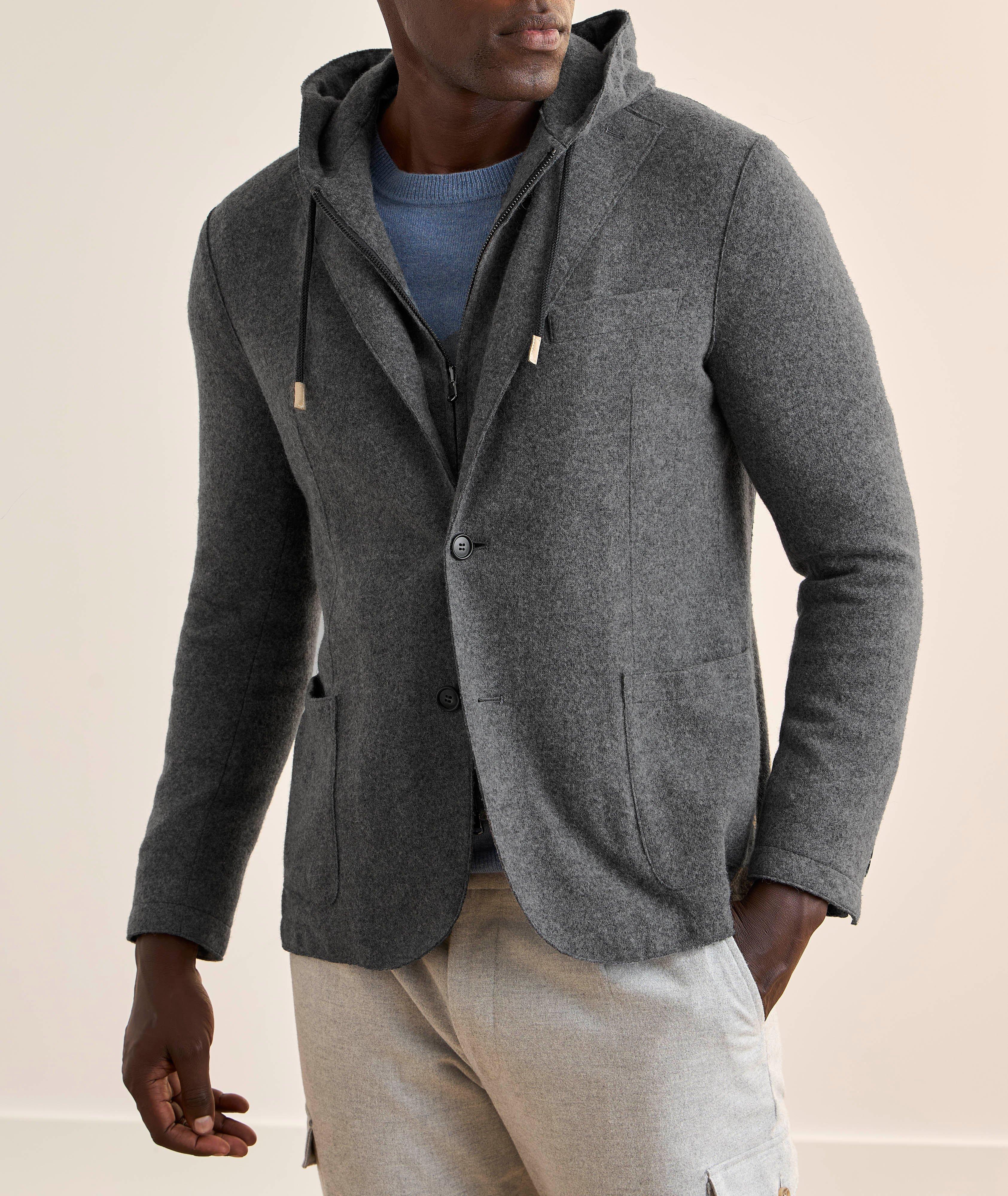 Hybrid Removable-Bib Hooded Sport Jacket image 1