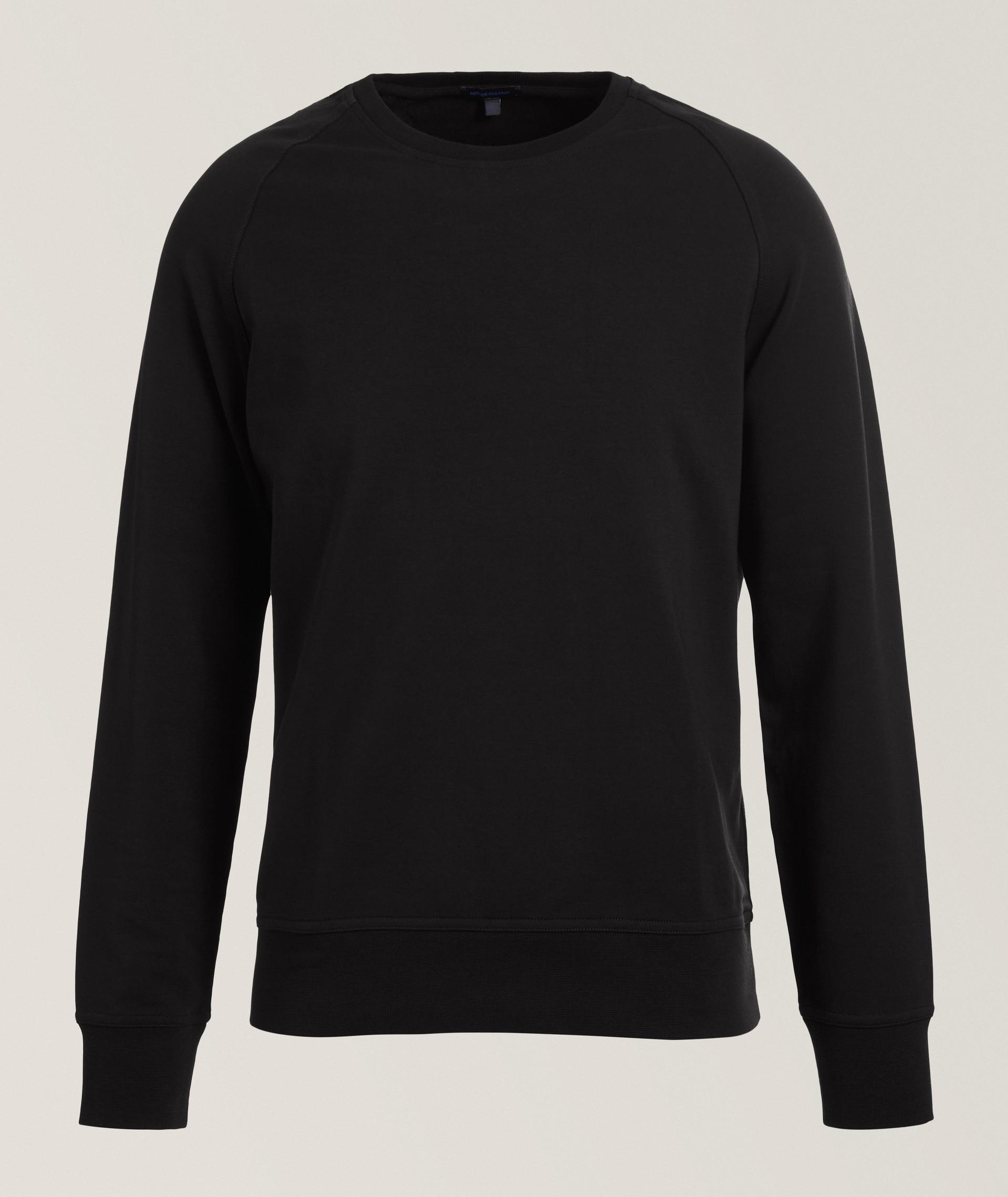 Sweat-shirt raglan en coton Pima stretch image 0