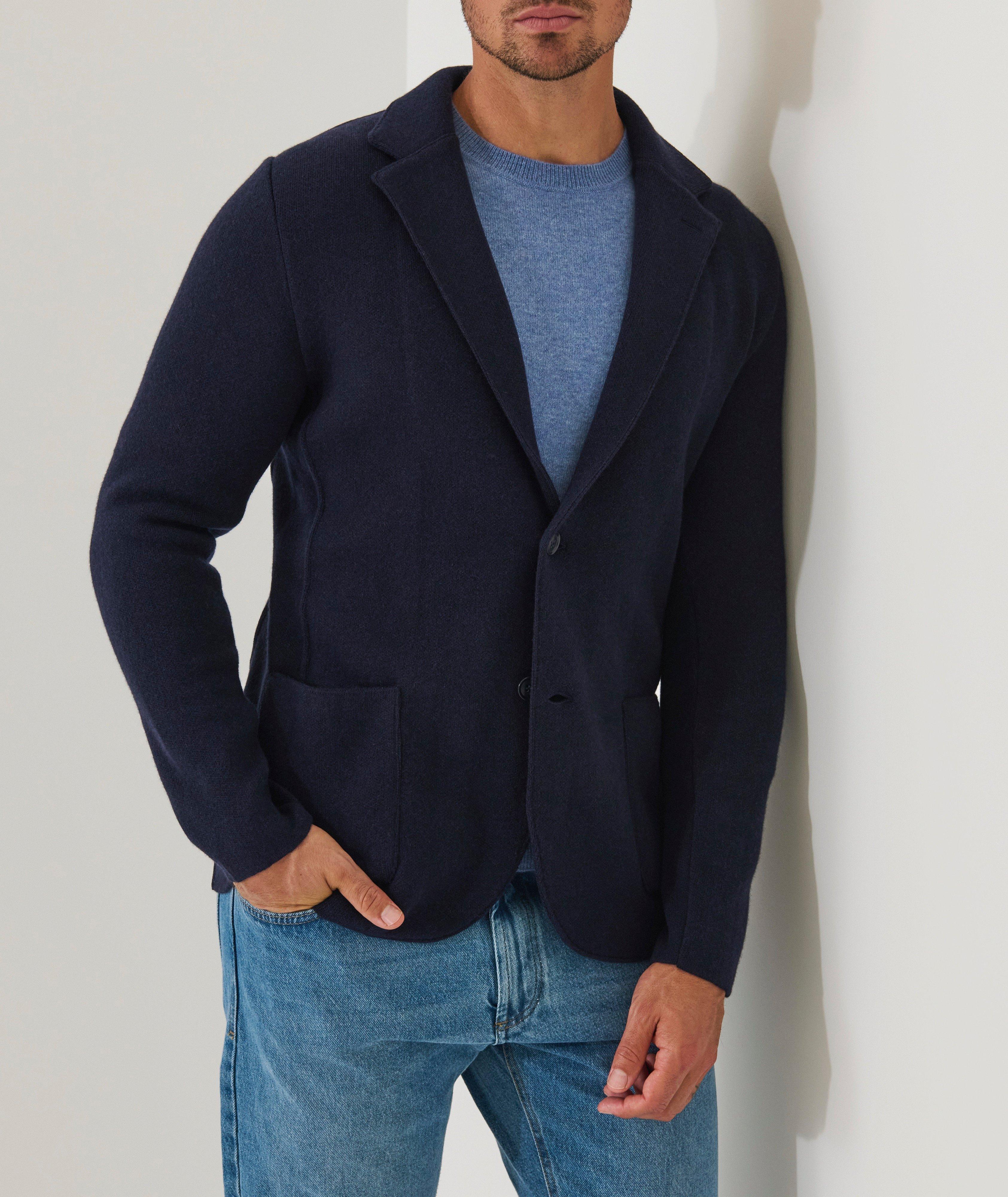 Eco-Cashmere Knit Sport Jacket image 1
