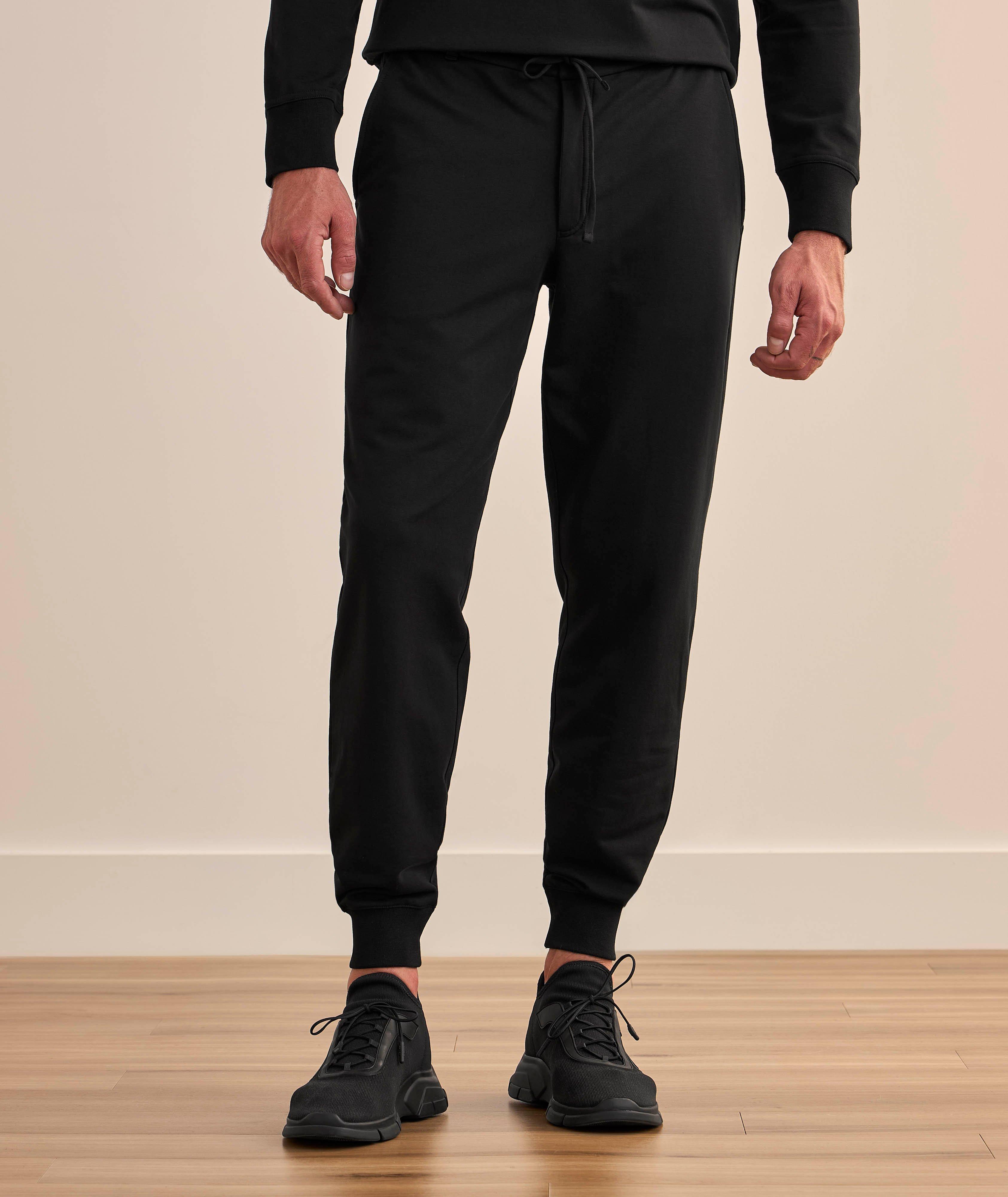 Pantalon de jogging en coton Pima stretch avec cordon de serrage image 1