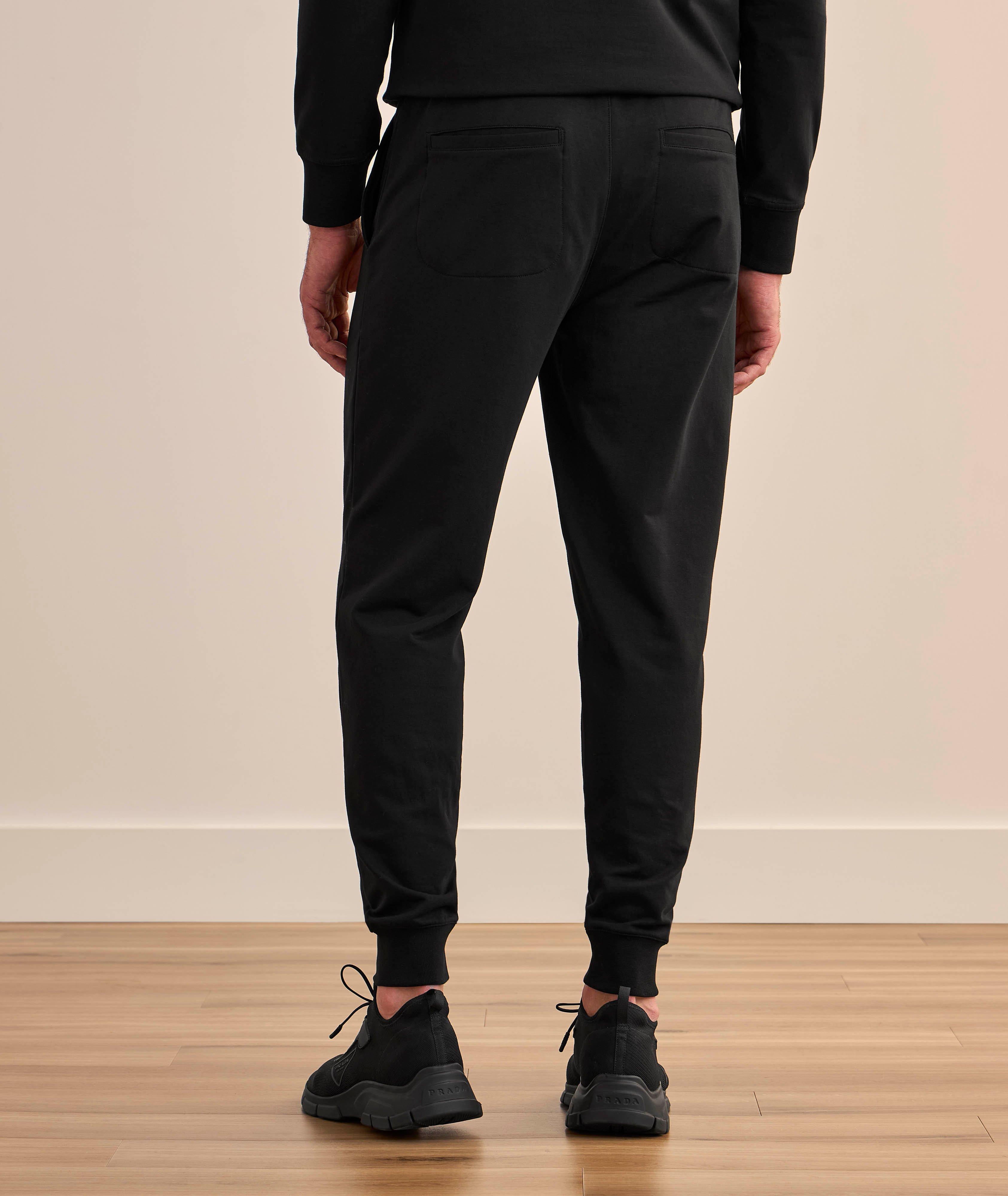 Pantalon de jogging en coton Pima stretch avec cordon de serrage image 2